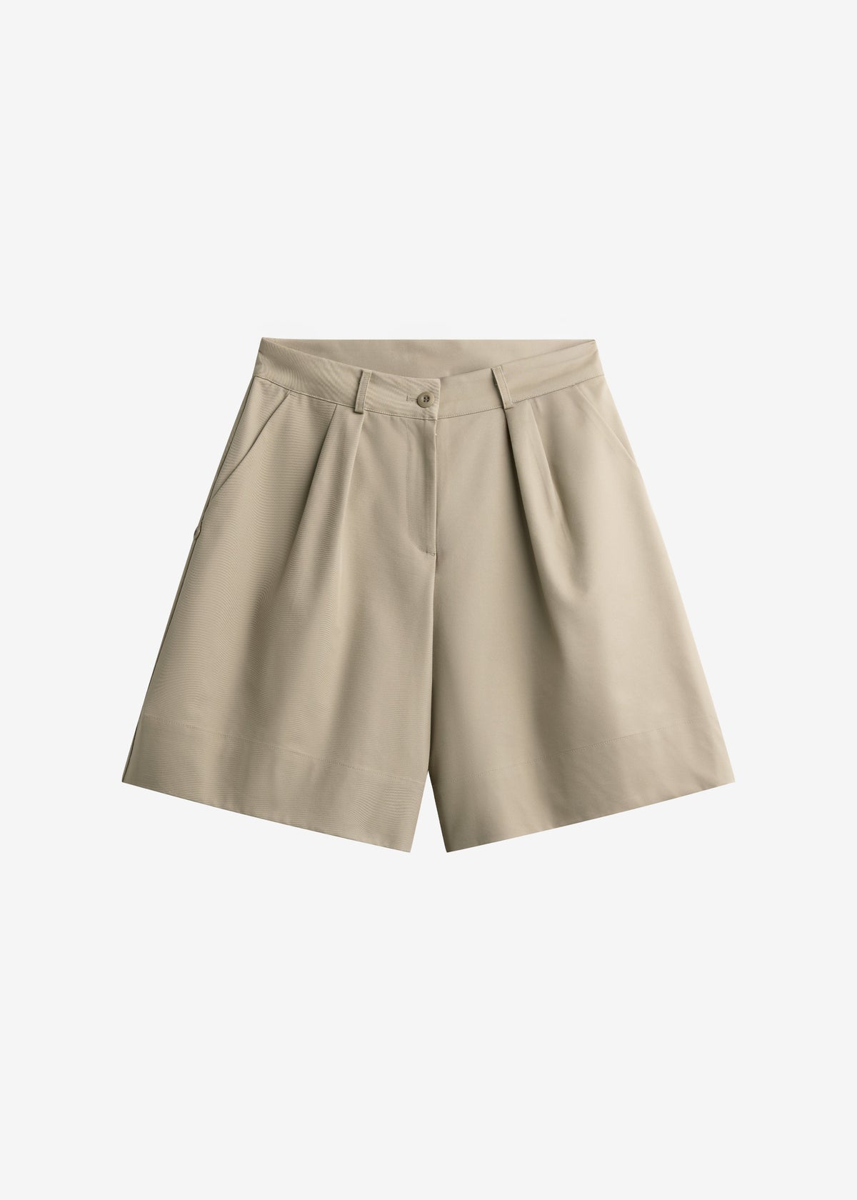 Veyra Adjustable Cuff Shorts - Beige – view 10 of 10