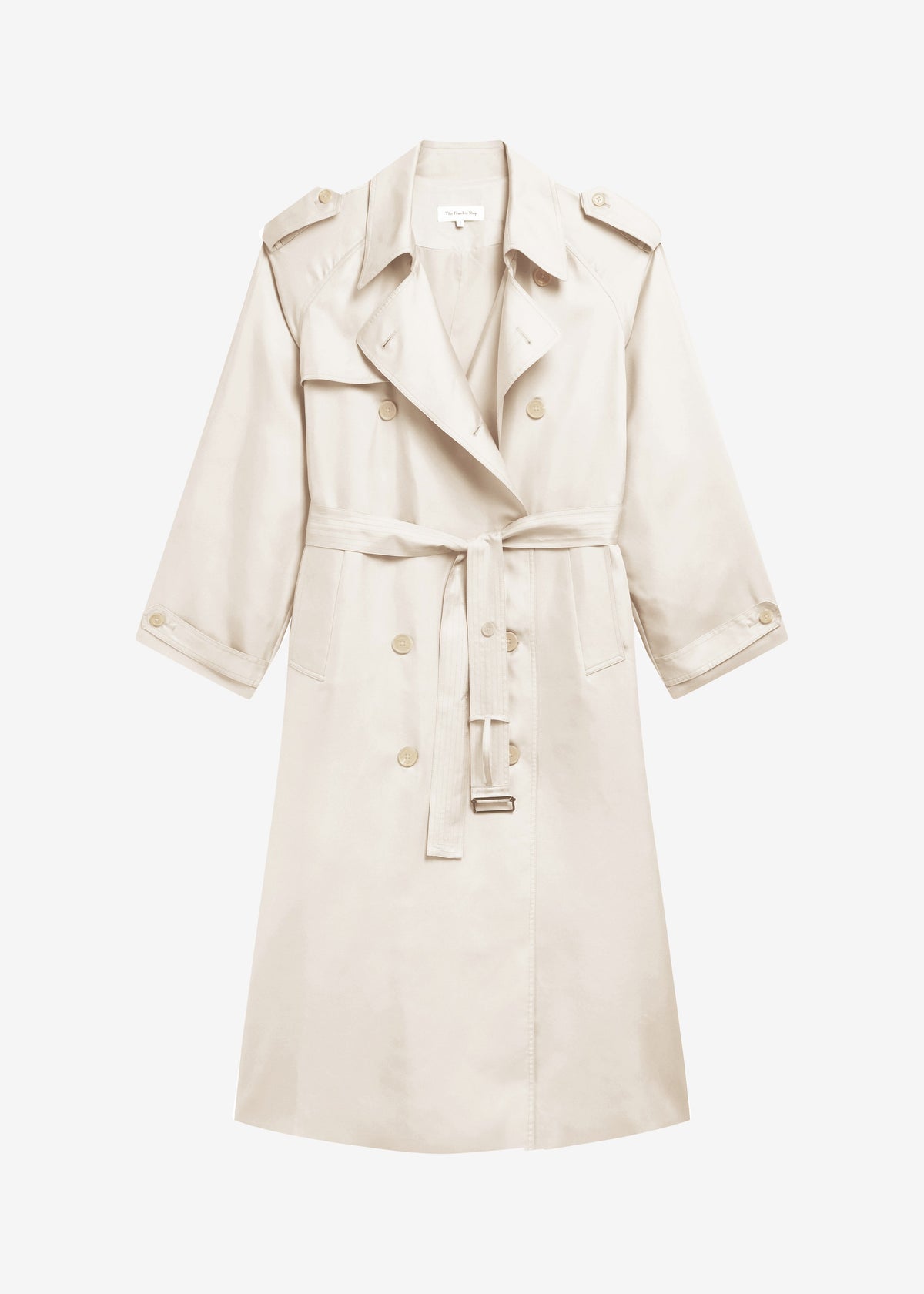 Veyron Silk Trench - Ivory – view 8 of 8