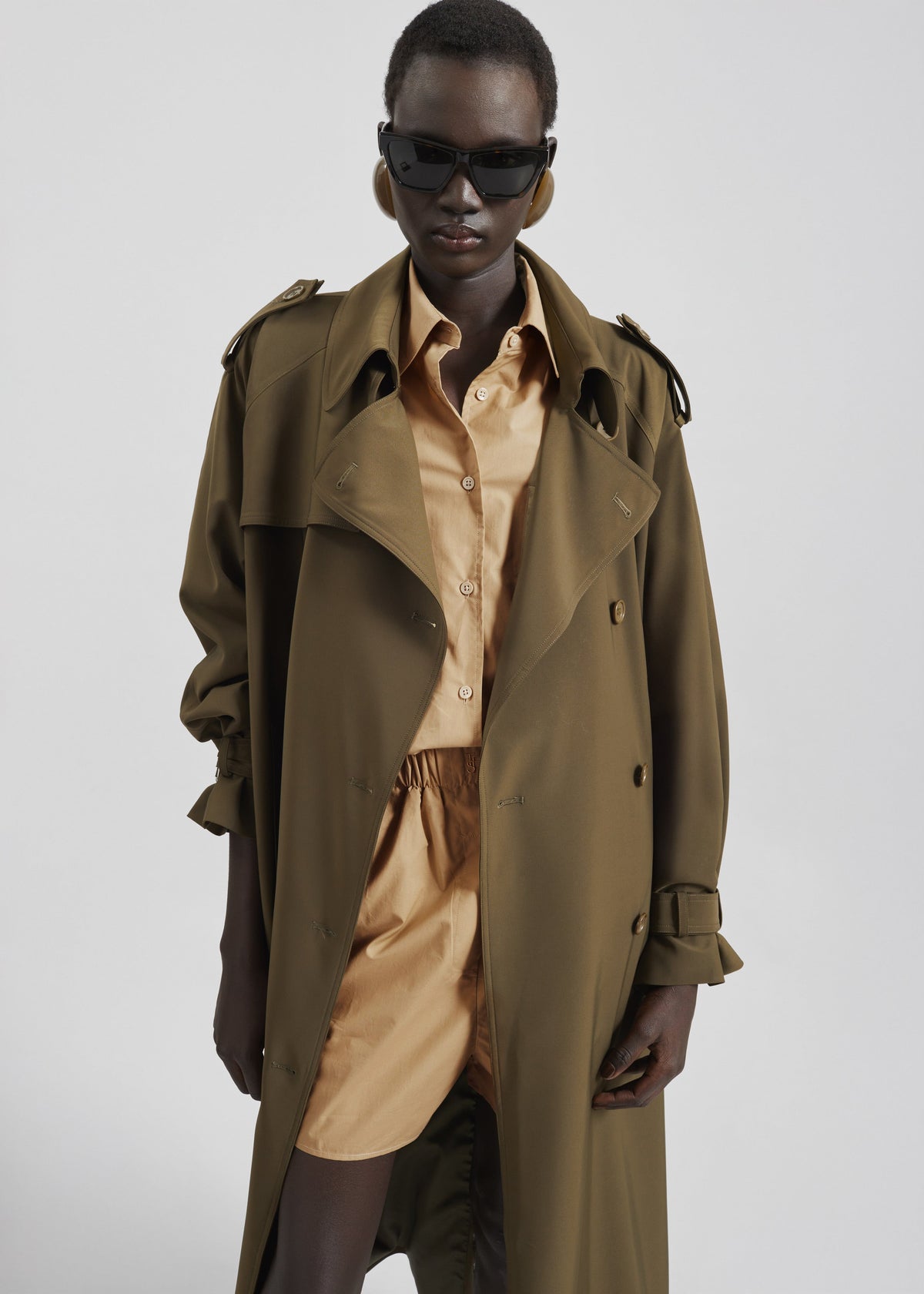 Veyron Trench Coat - Khaki – view 2 of 12