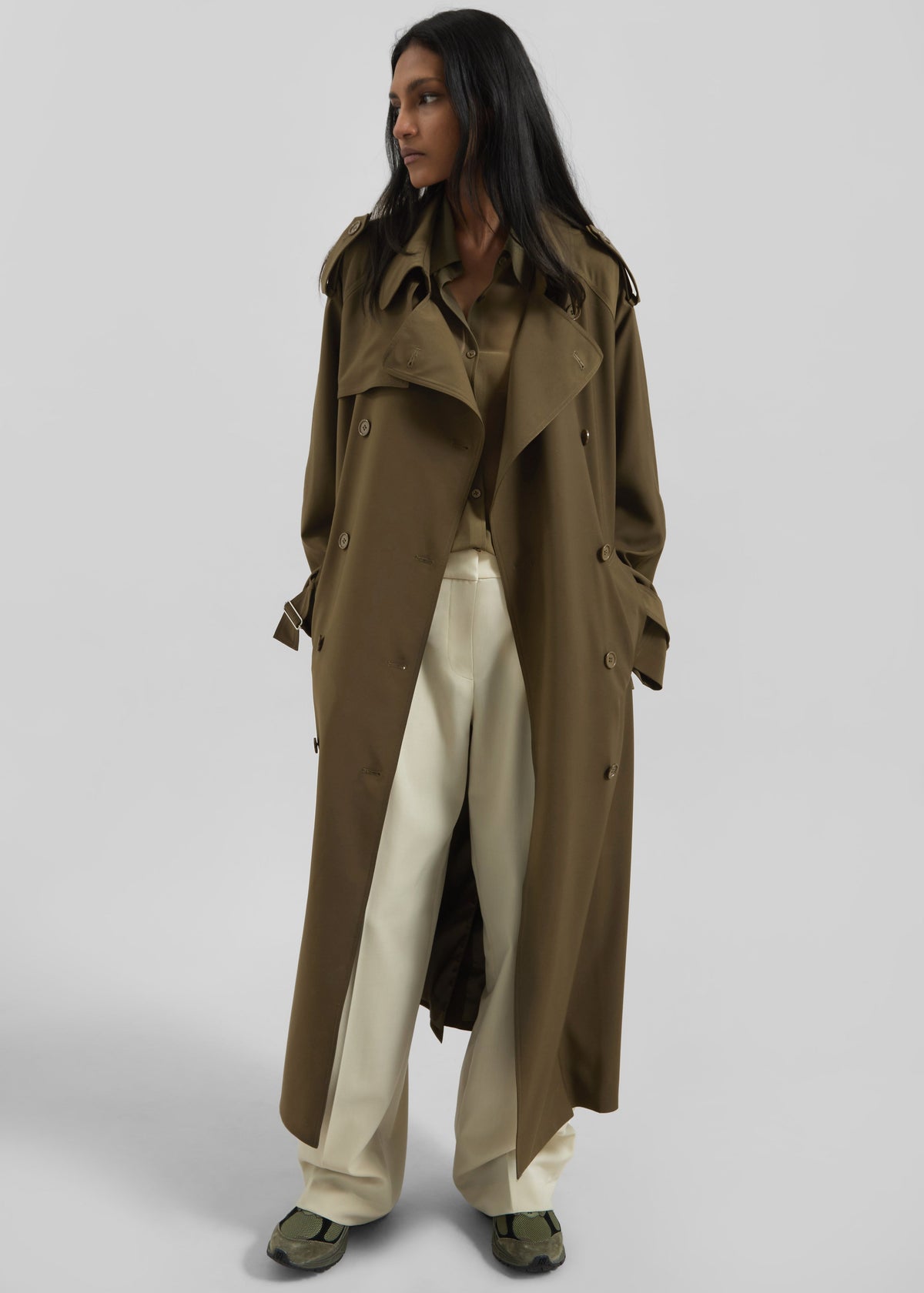 Veyron Trench Coat - Khaki – view 10 of 12