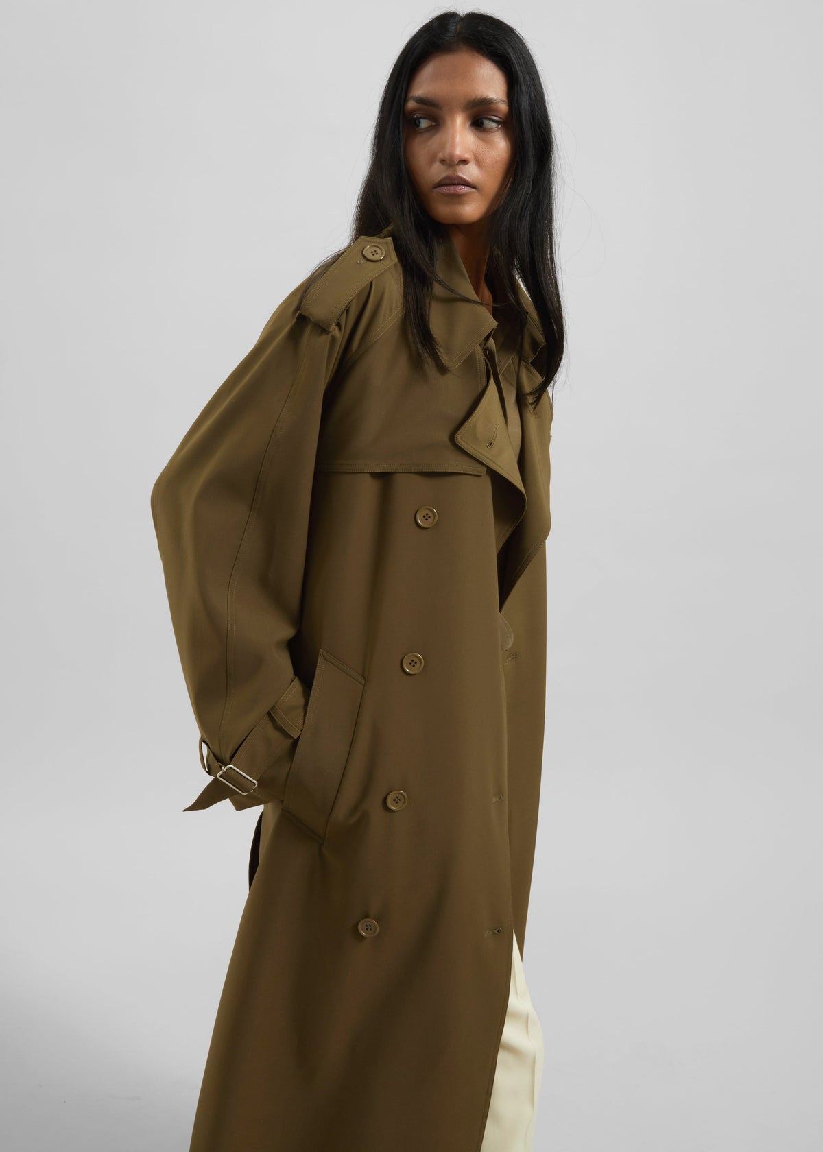 Veyron Trench Coat - Khaki – view 9 of 12
