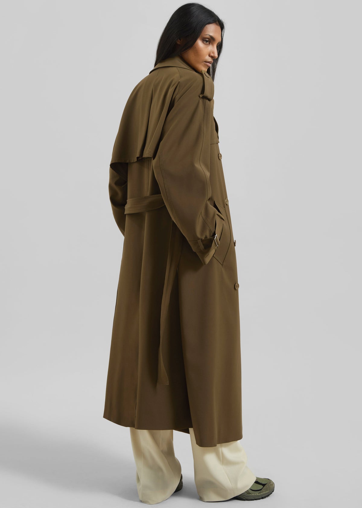 Veyron Trench Coat - Khaki – view 11 of 12