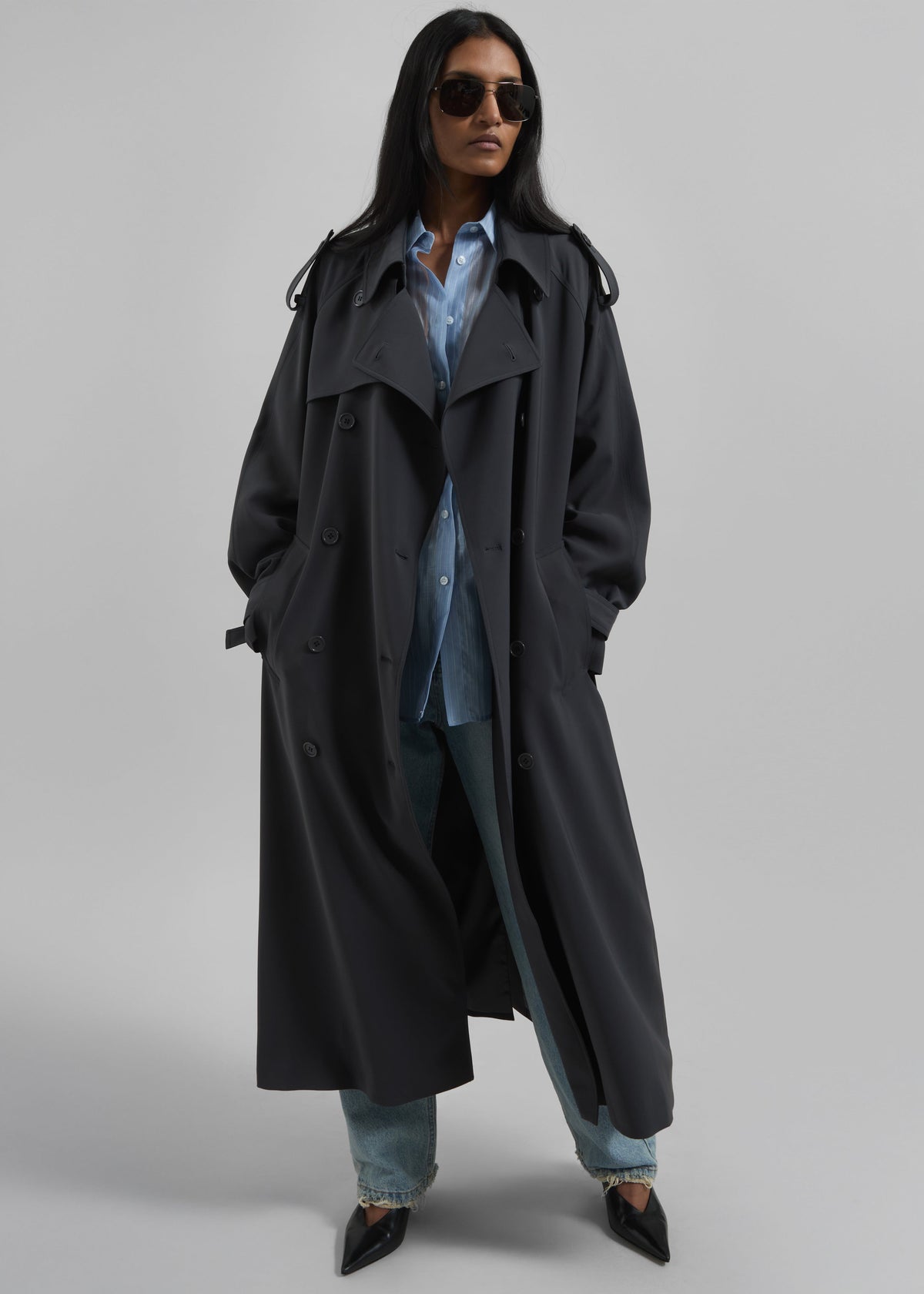 Veyron Trench Coat - Storm Grey – view 4 of 7
