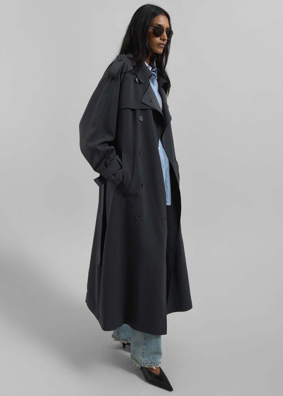Veyron Trench Coat - Storm Grey – view 3 of 7