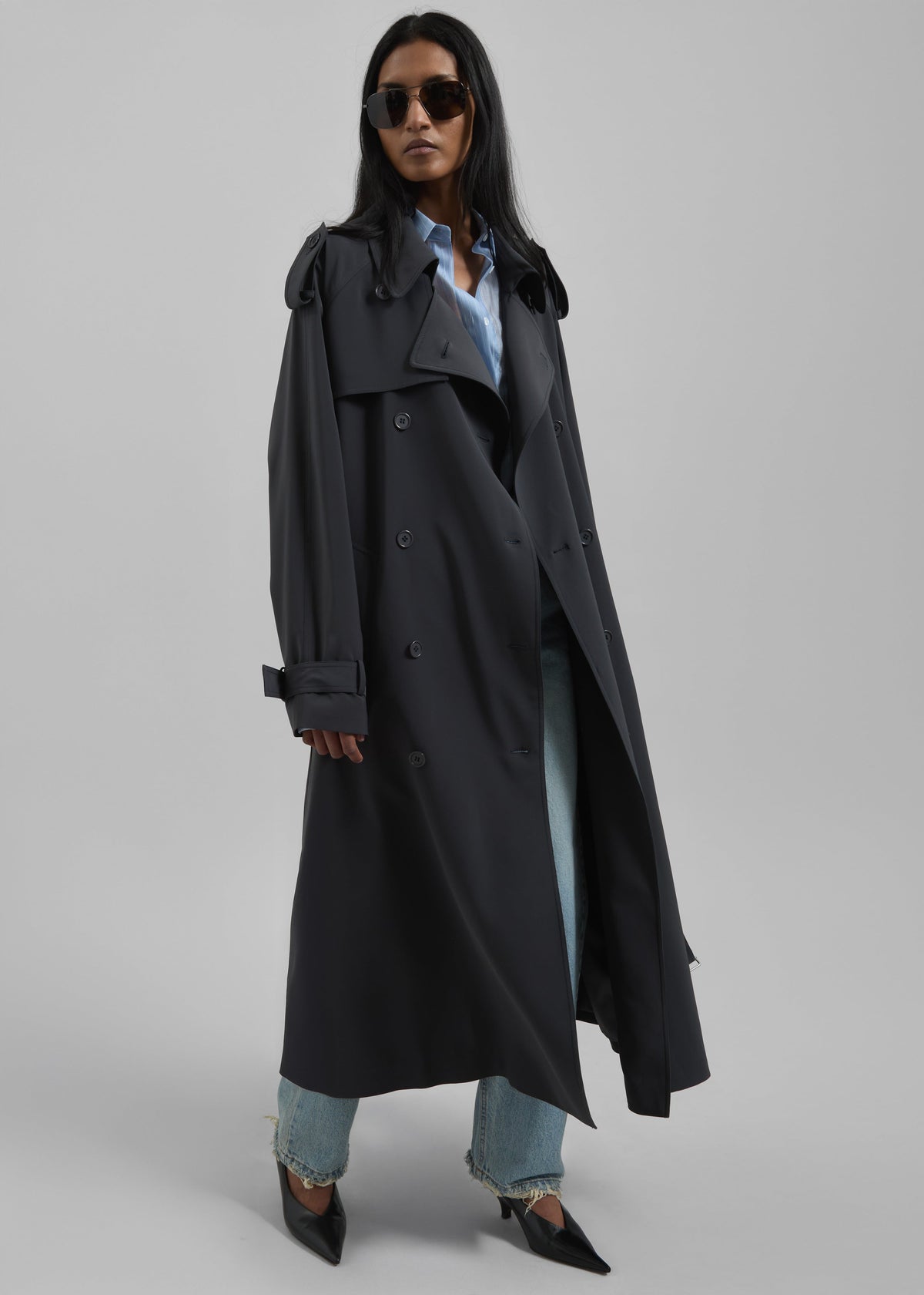 Veyron Trench Coat - Storm Grey – view 5 of 7