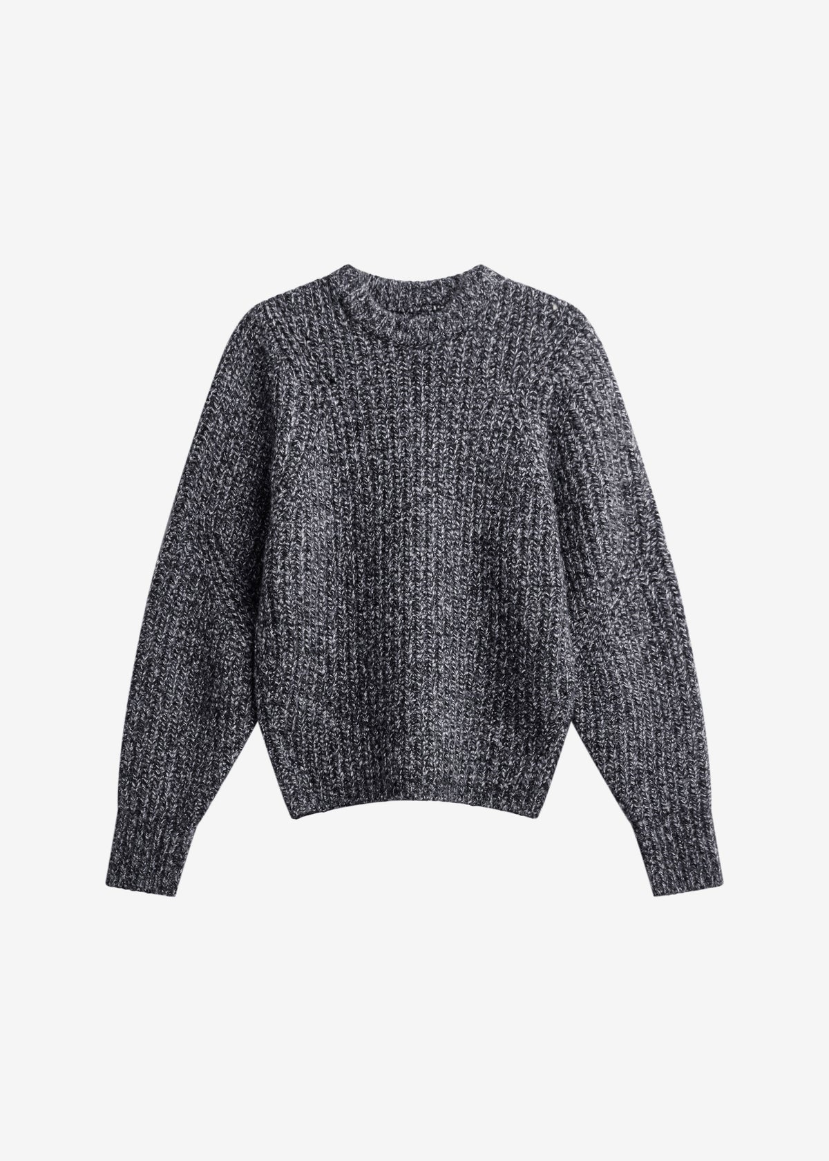 Vezia Chunky Knit Sweater - Dark Grey Melange – view 8 of 8