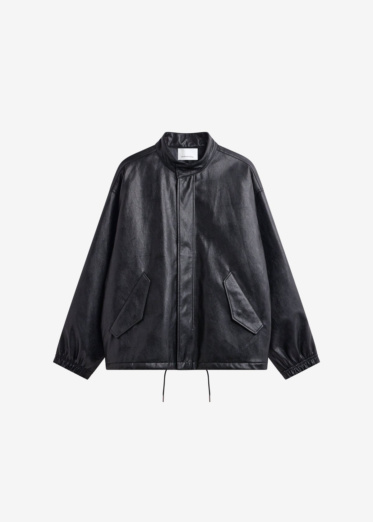 Viborg Faux Leather Jacket - Black – view 8 of 8