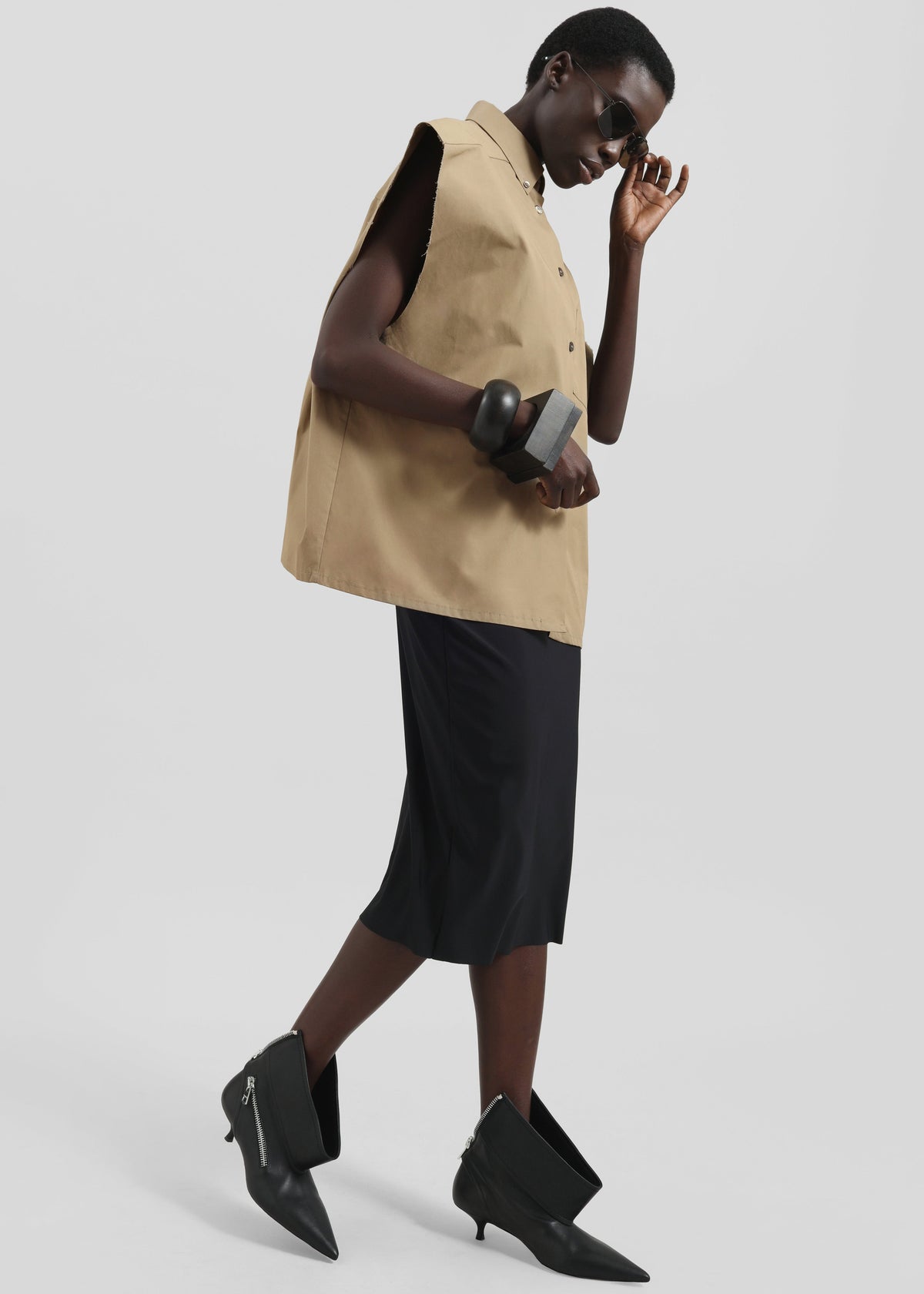 Viera Midi Skirt - Black – view 1 of 7