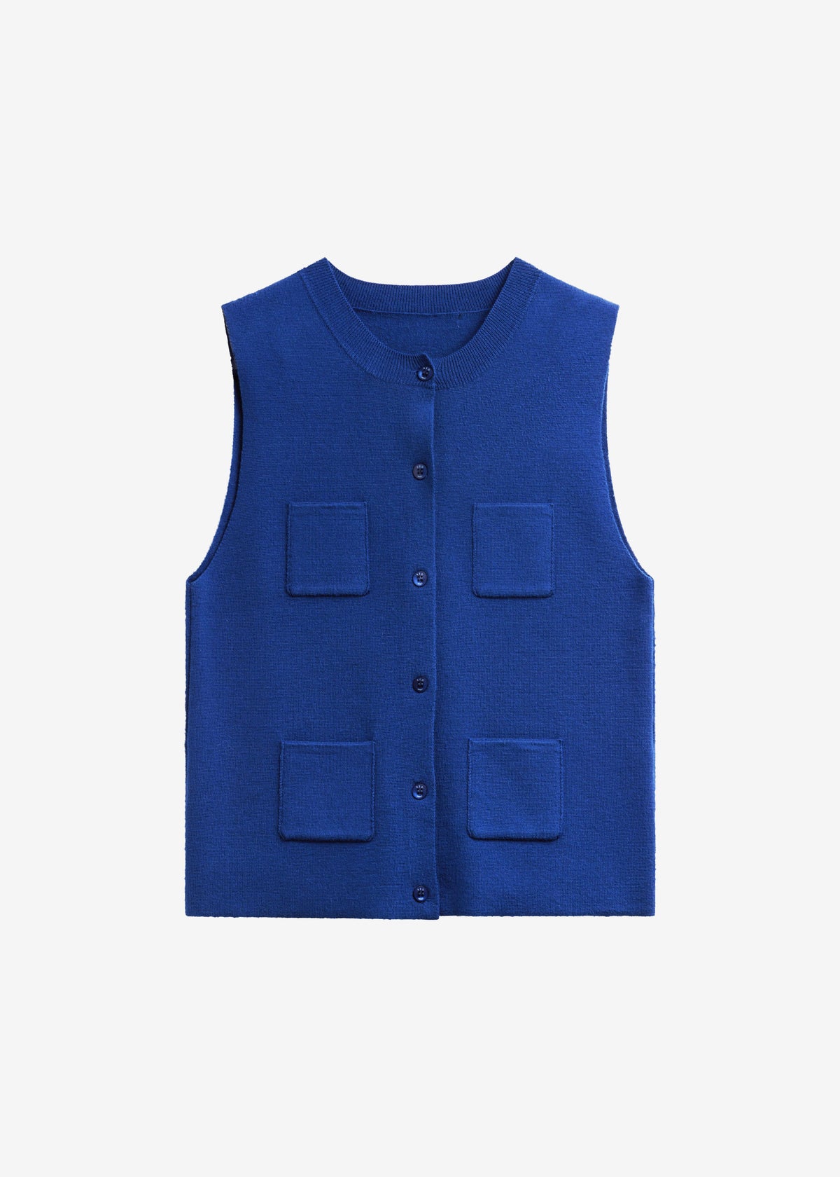 Villena Knit Vest - Blue – view 7 of 7