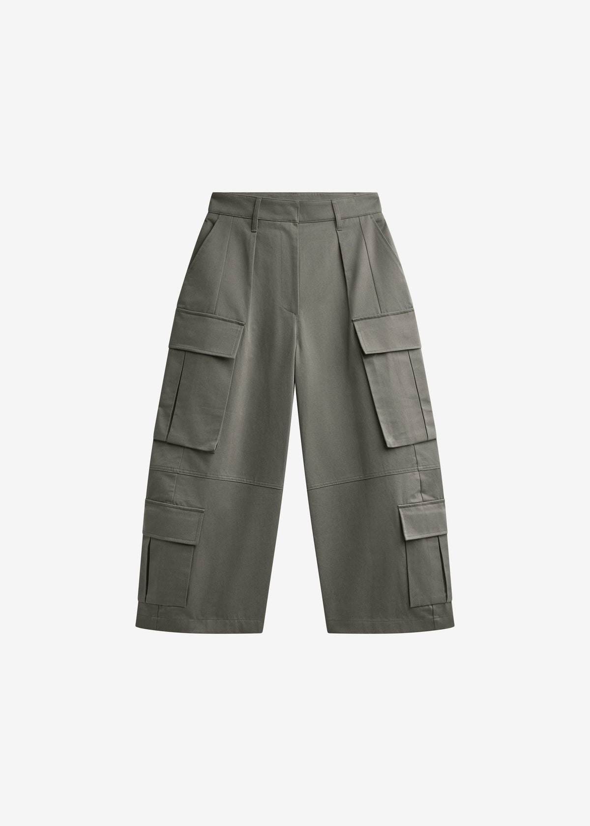 Villeron Cropped Cargo Pants - Dark Olive – view 10 of 10