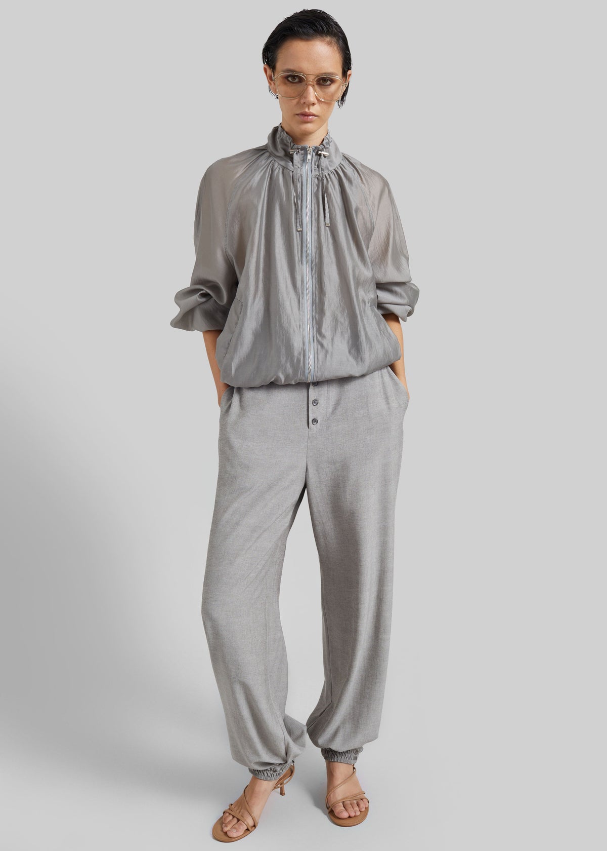 Vimont Balloon Pants - Taupe Melange – view 1 of 8