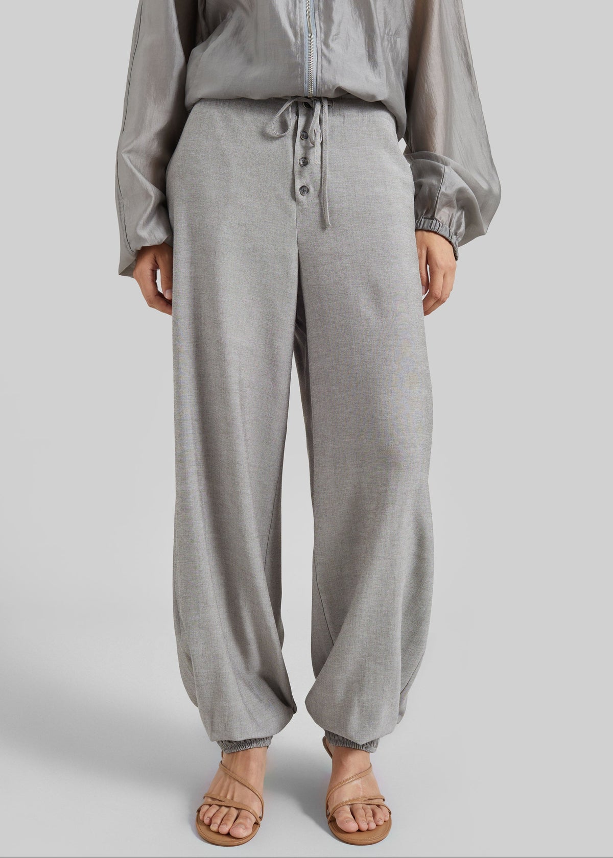 Vimont Balloon Pants - Taupe Melange – view 2 of 8
