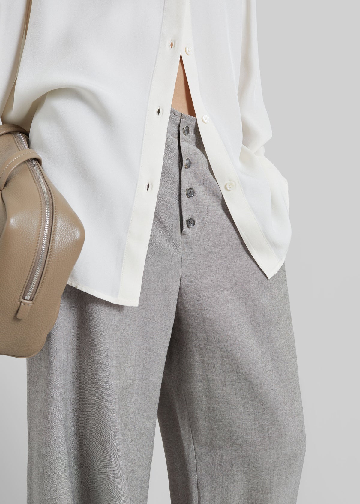 Vimont Balloon Pants - Taupe Melange – view 4 of 8