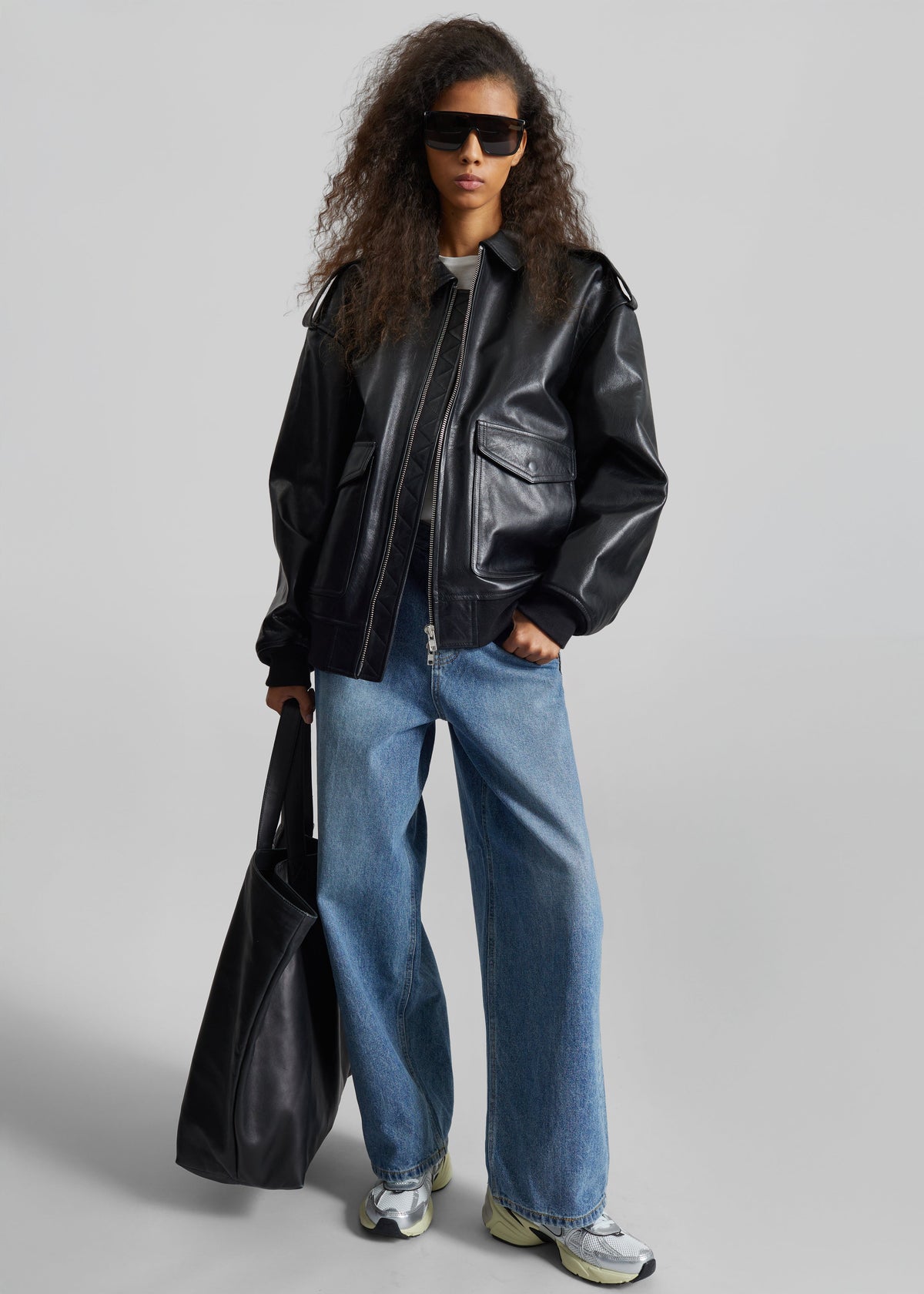 Viper Leather Jacket - Black – view 7 of 13