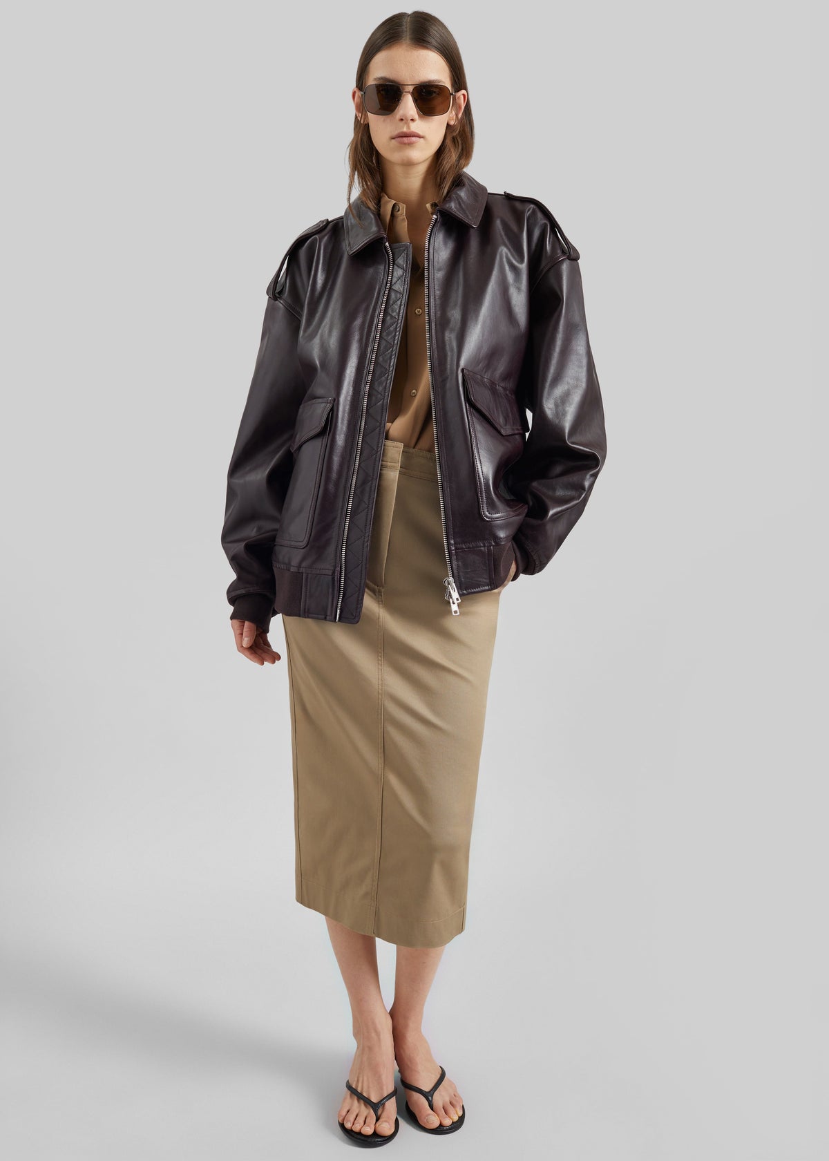 Viper Leather Jacket - Dark Plum – view 5 of 15