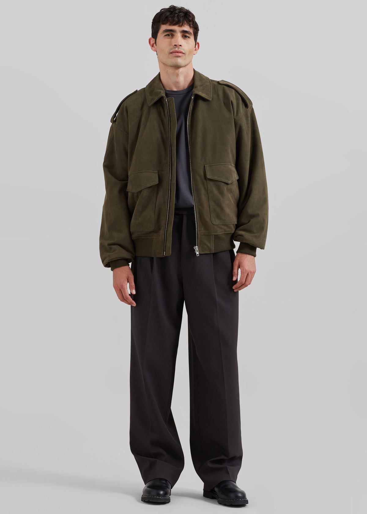 Viper Suede Jacket - Khaki – view 11 of 13