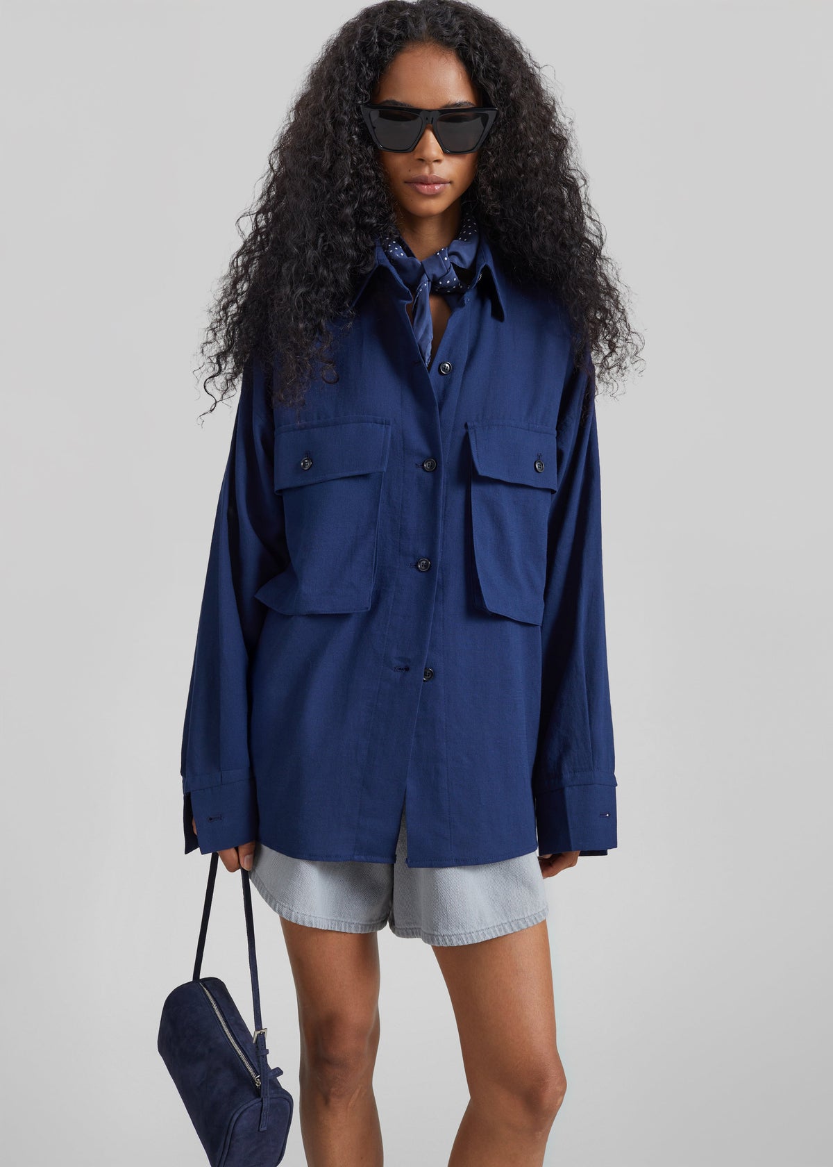 Vito Utility Shirt - Navy – view 1 of 8