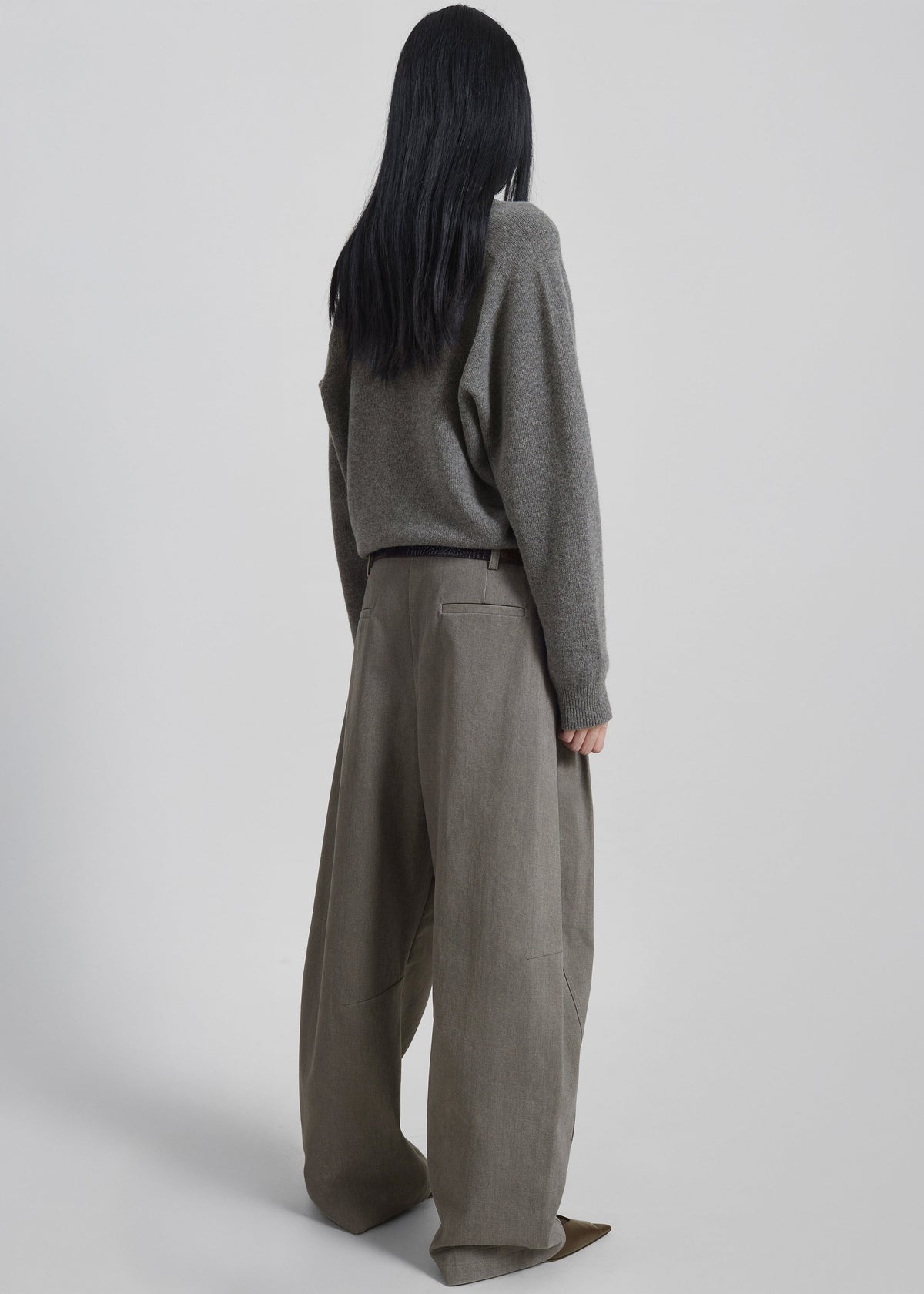 Vora Barrel Leg Pants - Grey – view 8 of 9