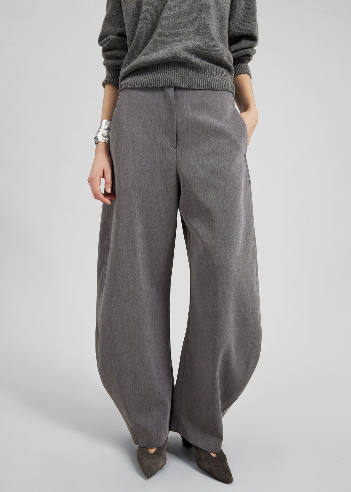 Vosges Barrel Leg Pants - Grey – view 1 of 9