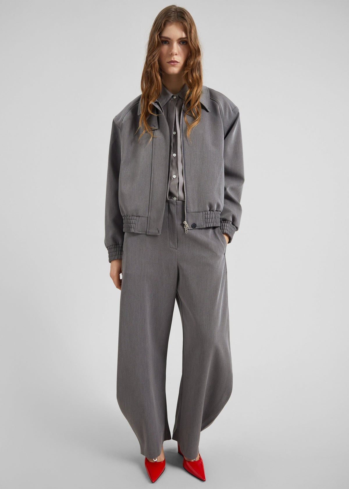 Vosges Padded Blouson Jacket - Grey – view 1 of 8