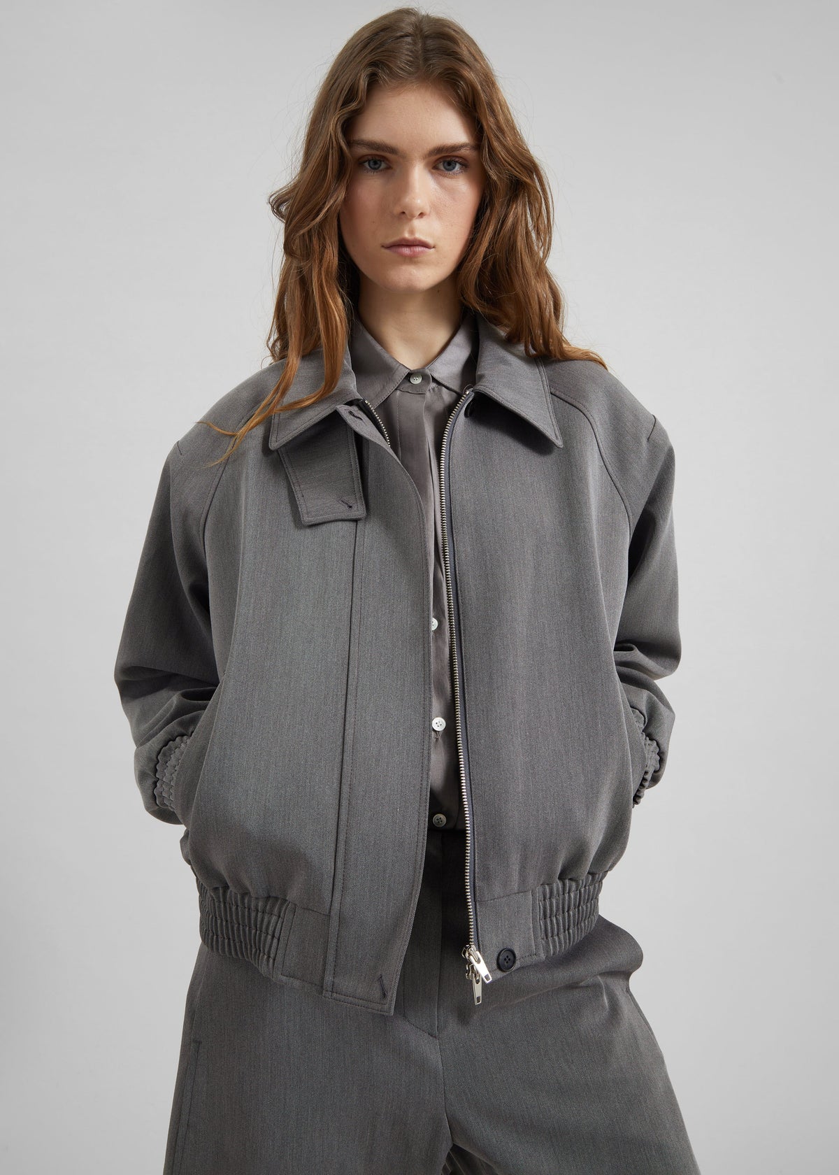 Vosges Padded Blouson Jacket - Grey – view 5 of 8