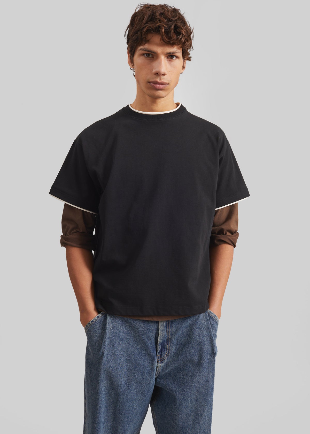 Warem Layer Effect Tee - Black – view 1 of 8