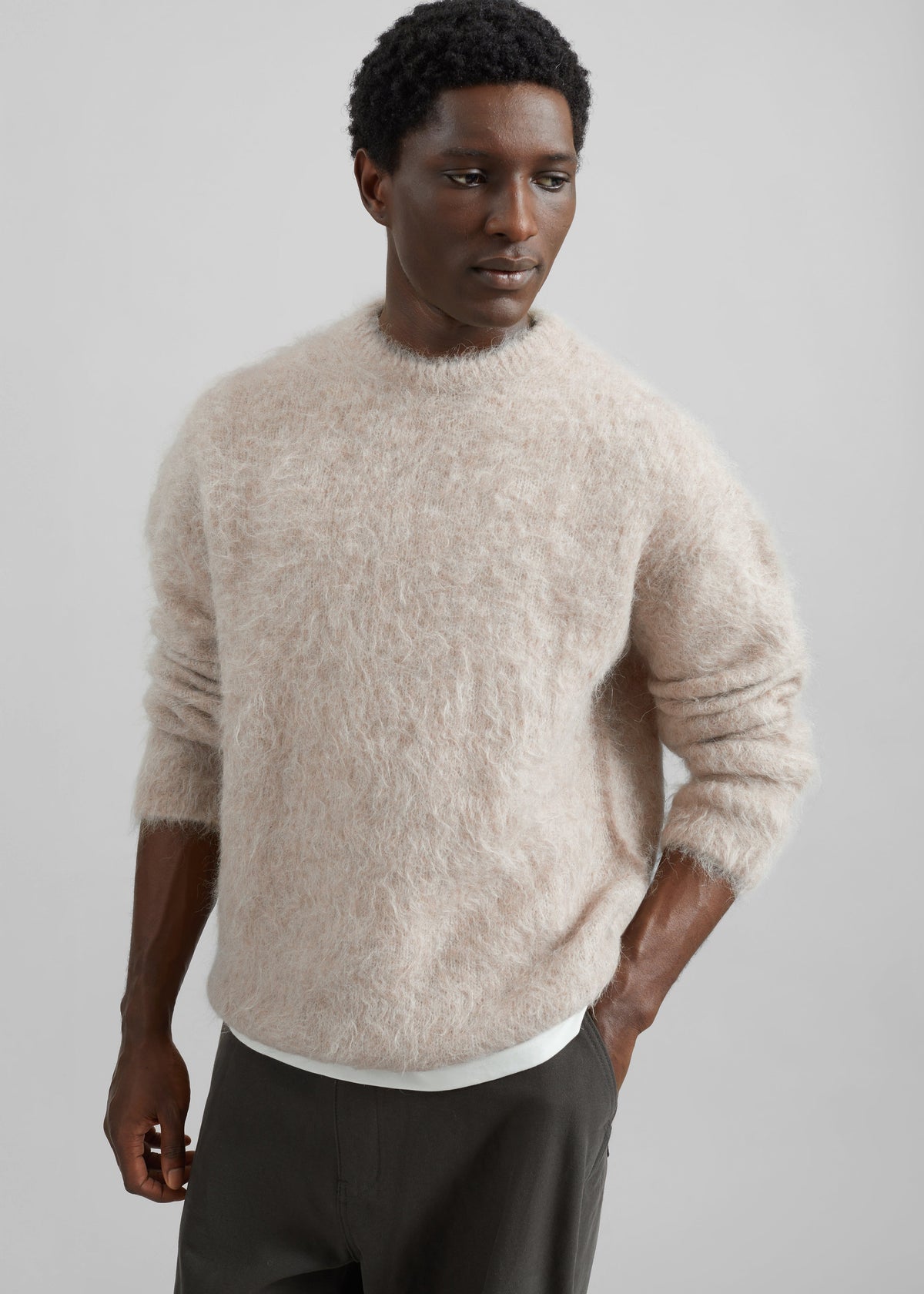 Willy Alpaca Knit Sweater - Beige – view 8 of 9