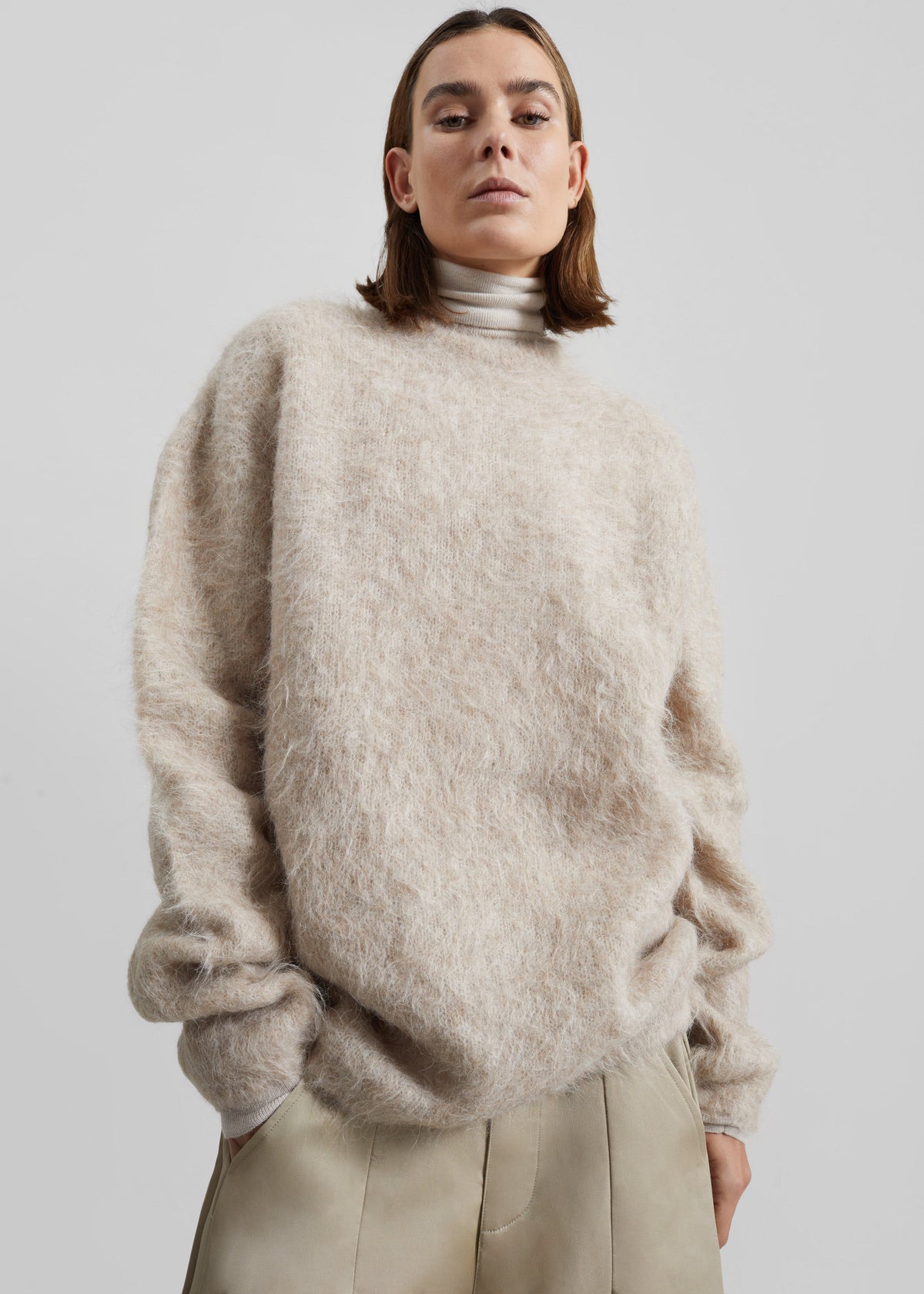 Willy Alpaca Knit Sweater - Beige – view 1 of 9