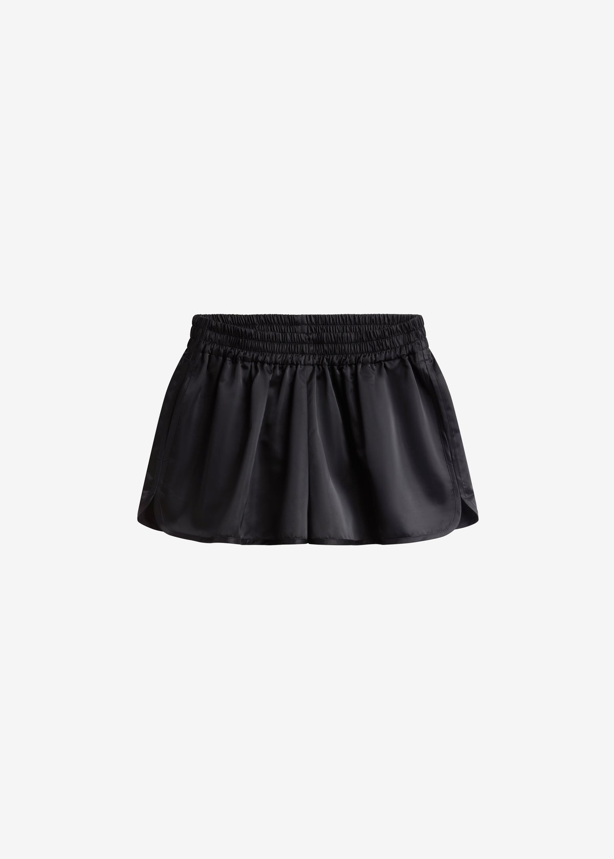 Zafra Satin Mini Shorts - Black – view 8 of 8