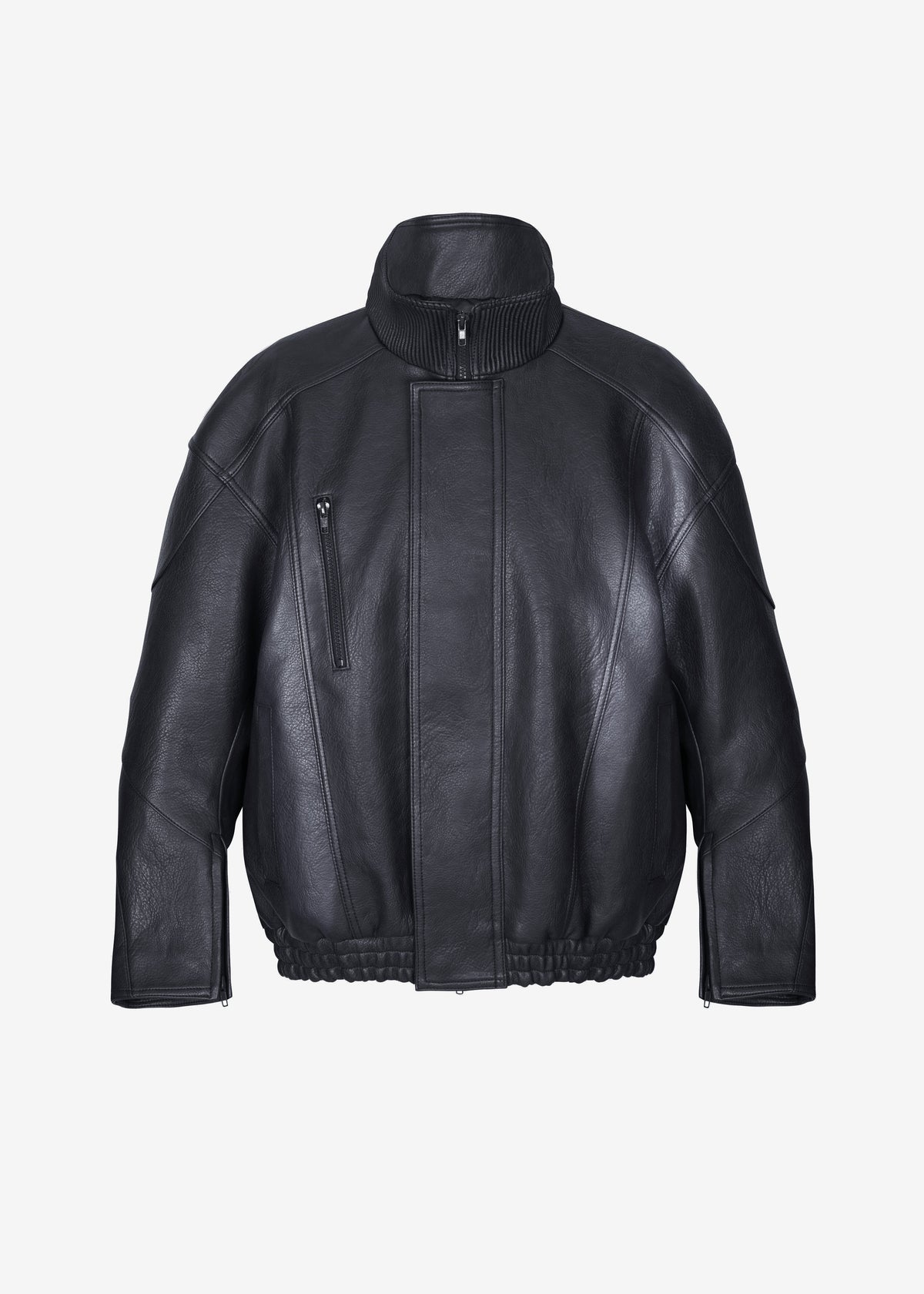 Zion Quilted Bomber Jacket - Black – view 8 of 8