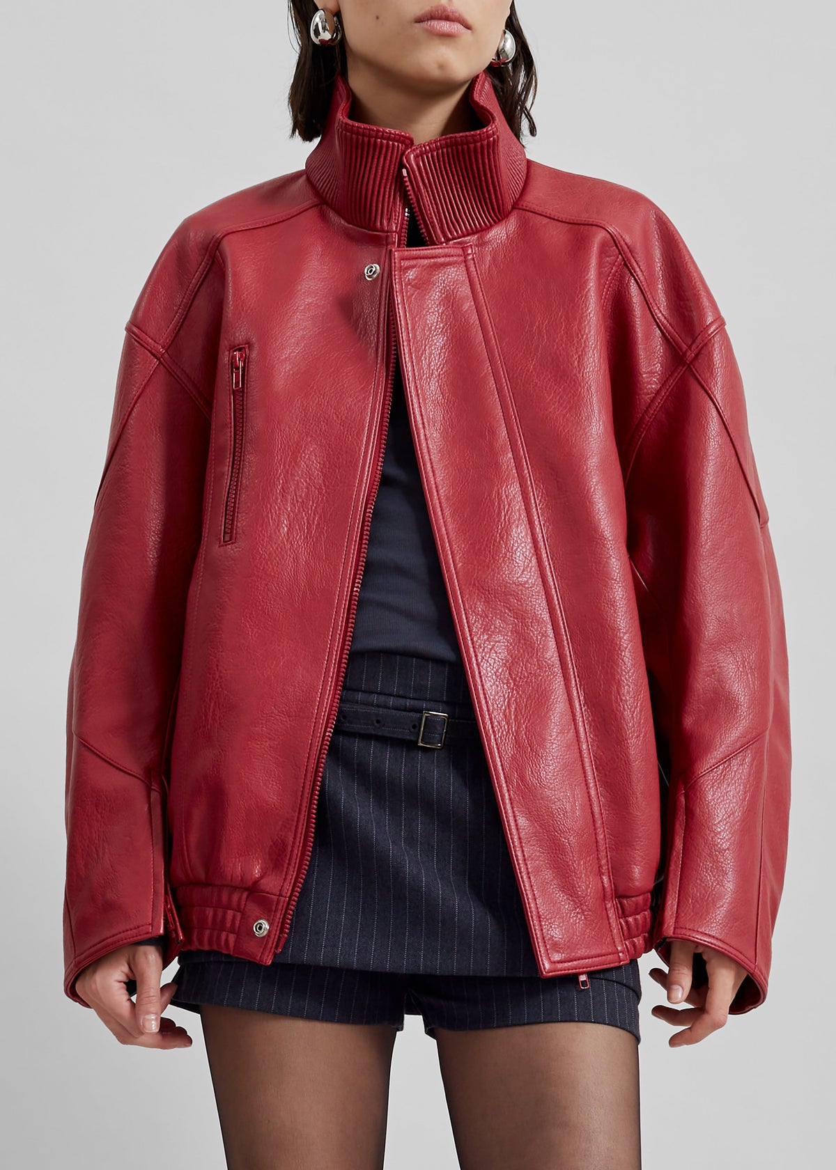 Zion Bomber Jacket - Red – view 9 of 11