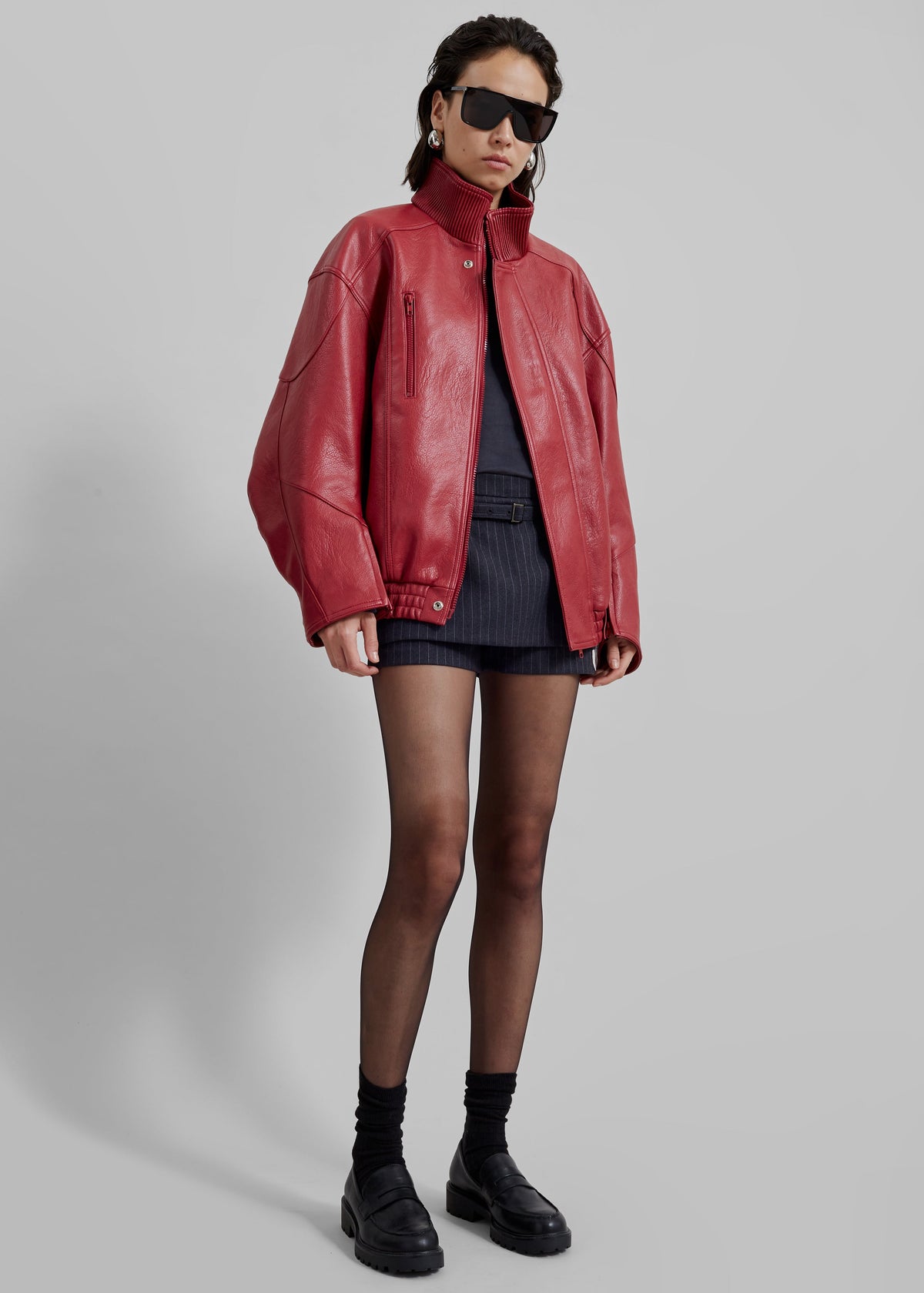 Zion Bomber Jacket - Red – view 4 of 11