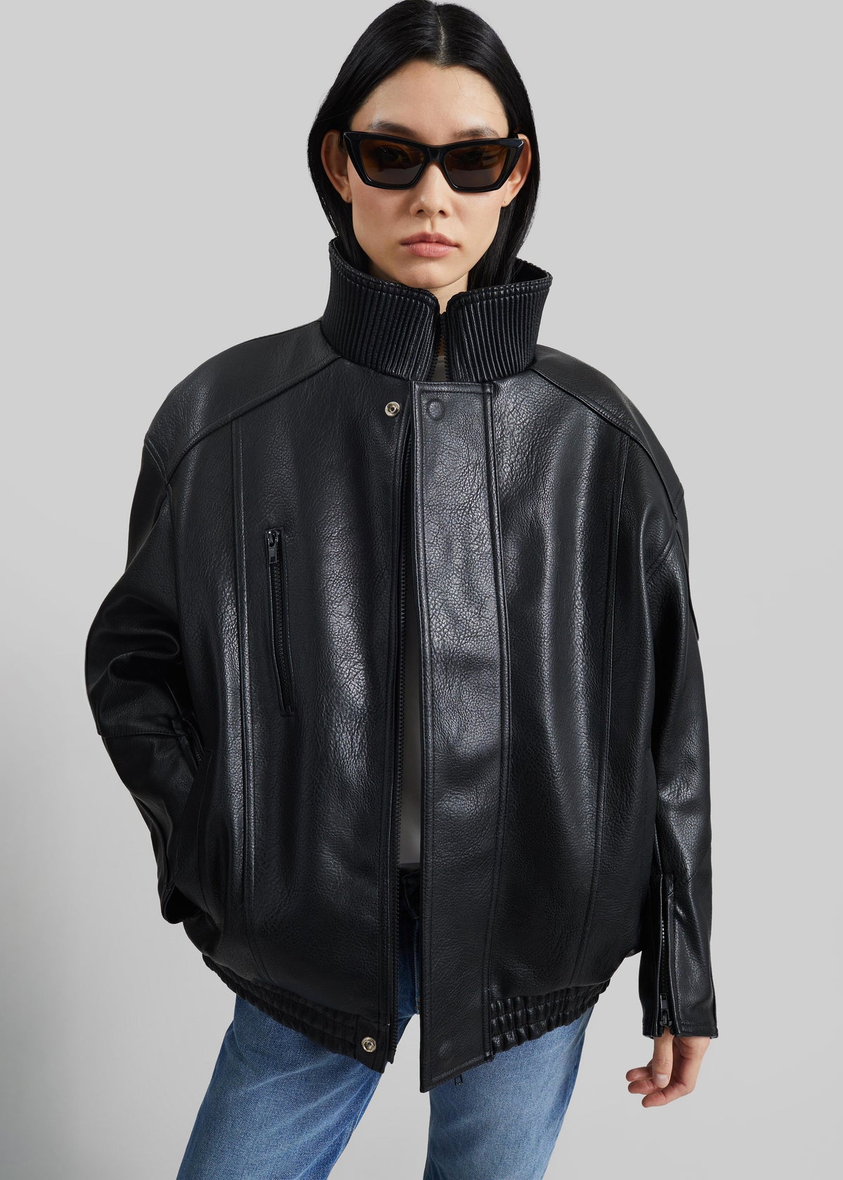 Zion Quilted Bomber Jacket - Black – view 6 of 8
