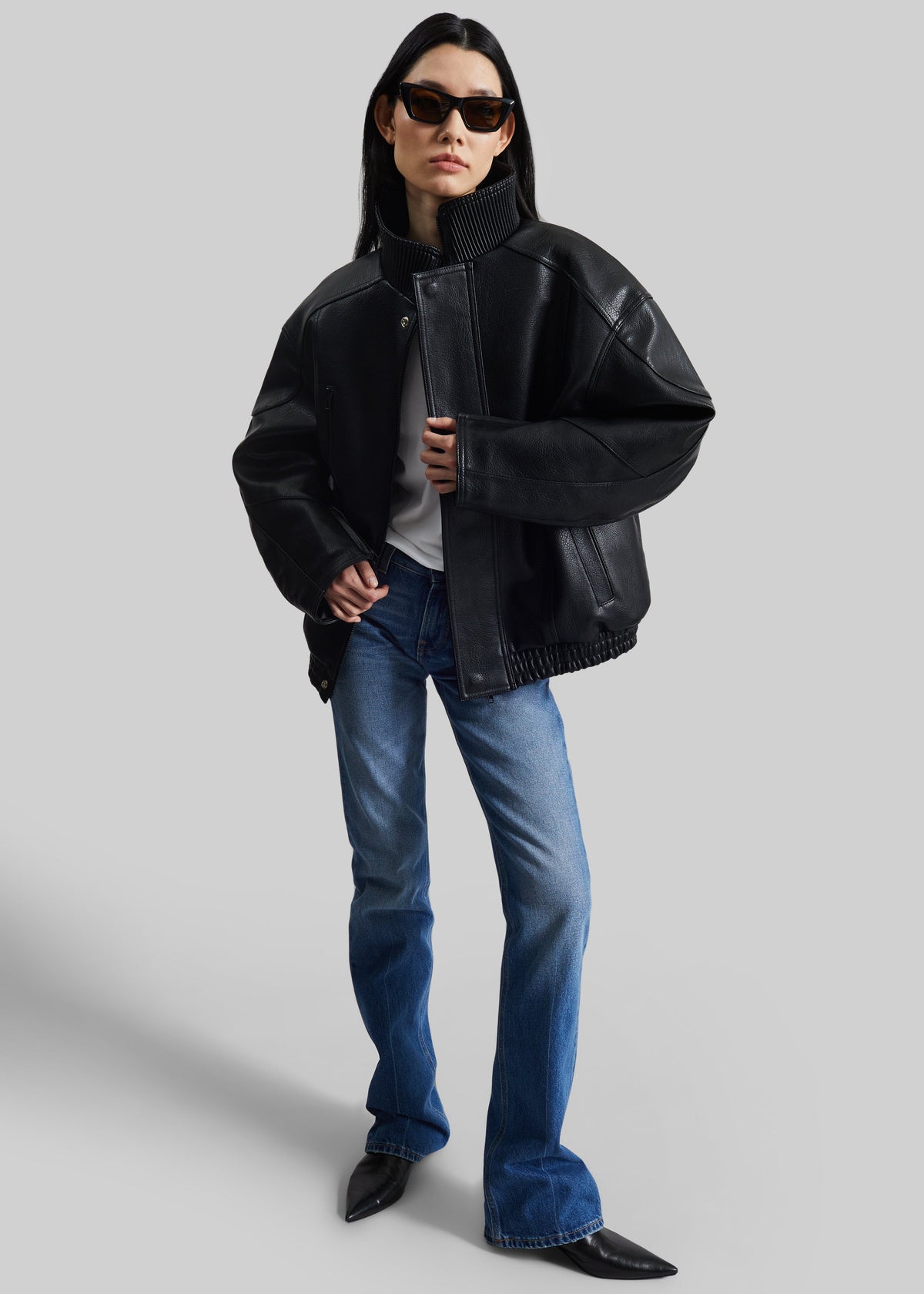 Zion Quilted Bomber Jacket - Black – view 3 of 8