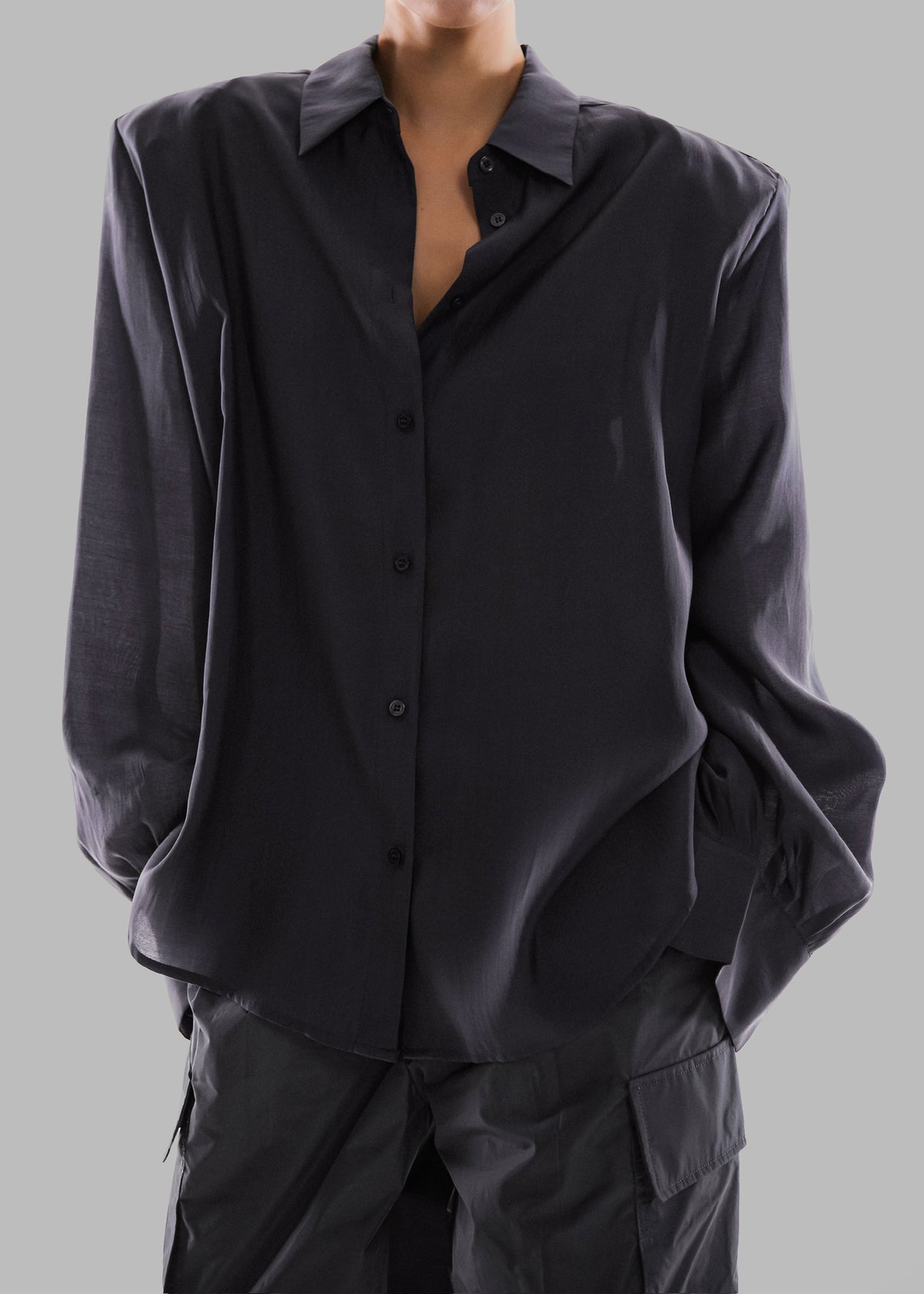 Zoula Padded Shirt - Charcoal – view 7 of 13