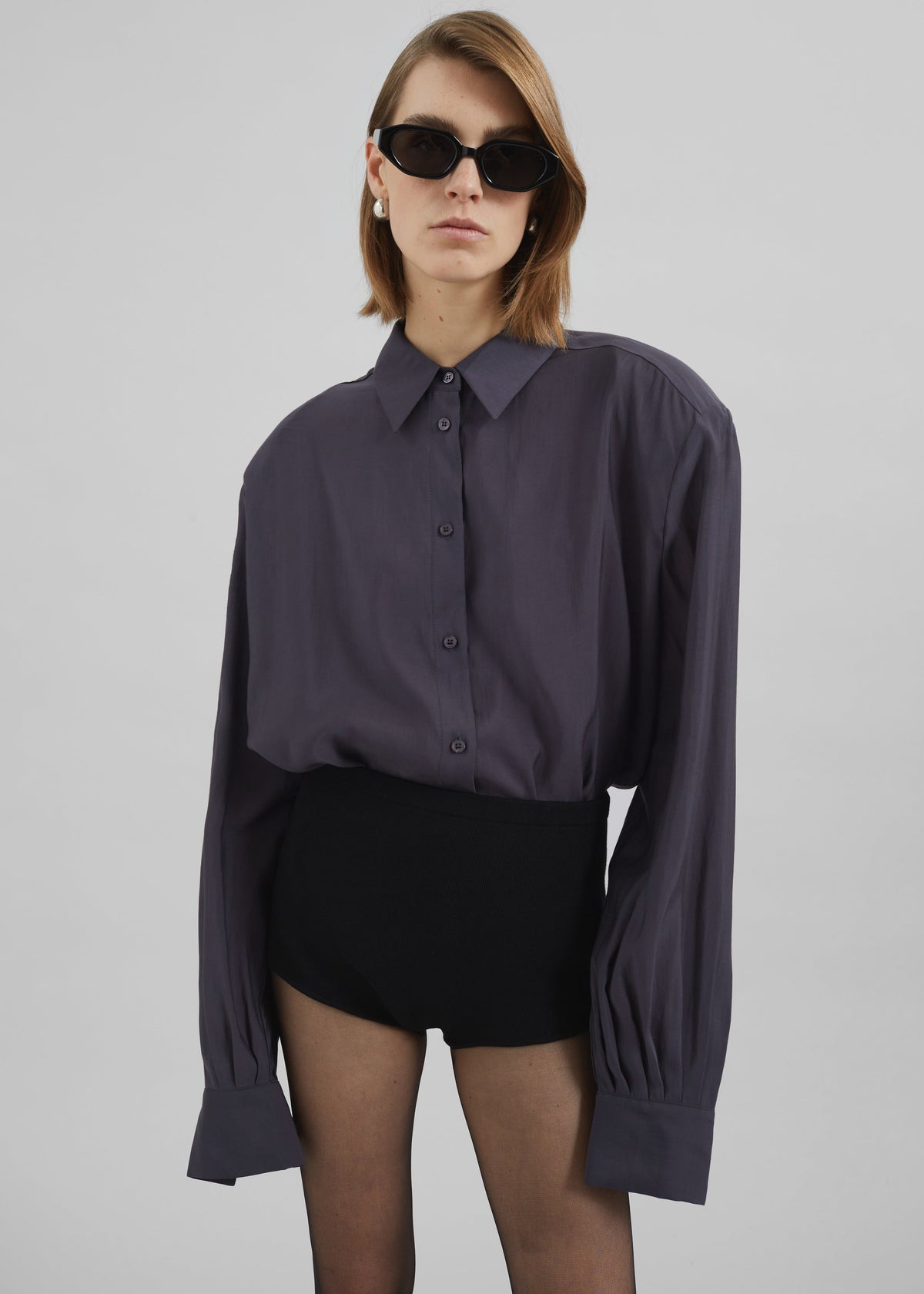 Zoula Padded Shirt - Charcoal – view 5 of 13