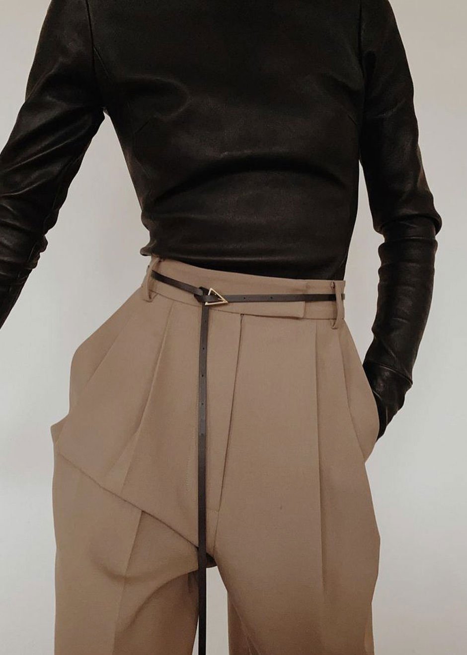 Bea Suit Pants - Latte Pants Nickishop – view 4 of 14