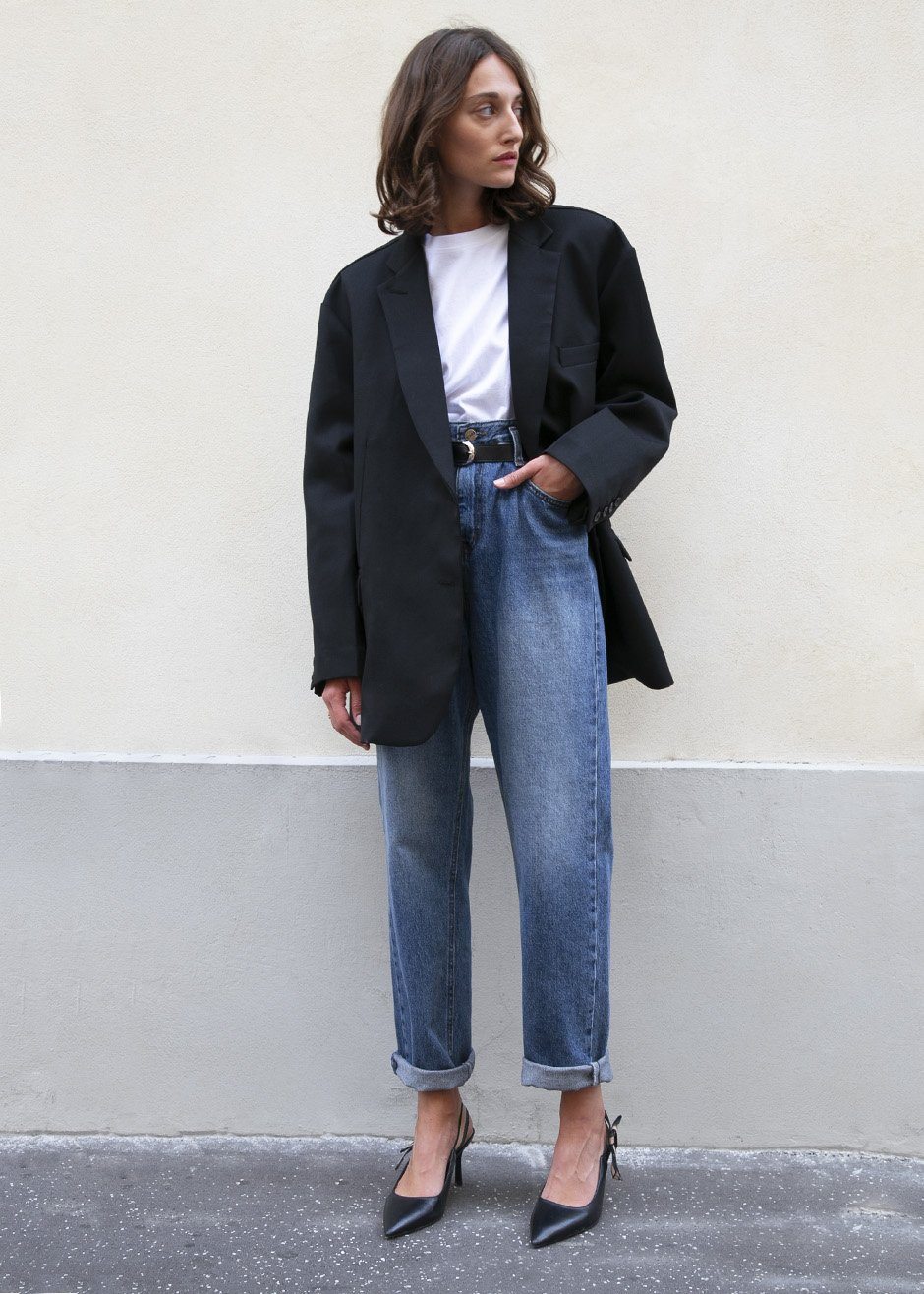 Black Oversized Boyfriend's Blazer Blazer Blossom – view 2 of 9