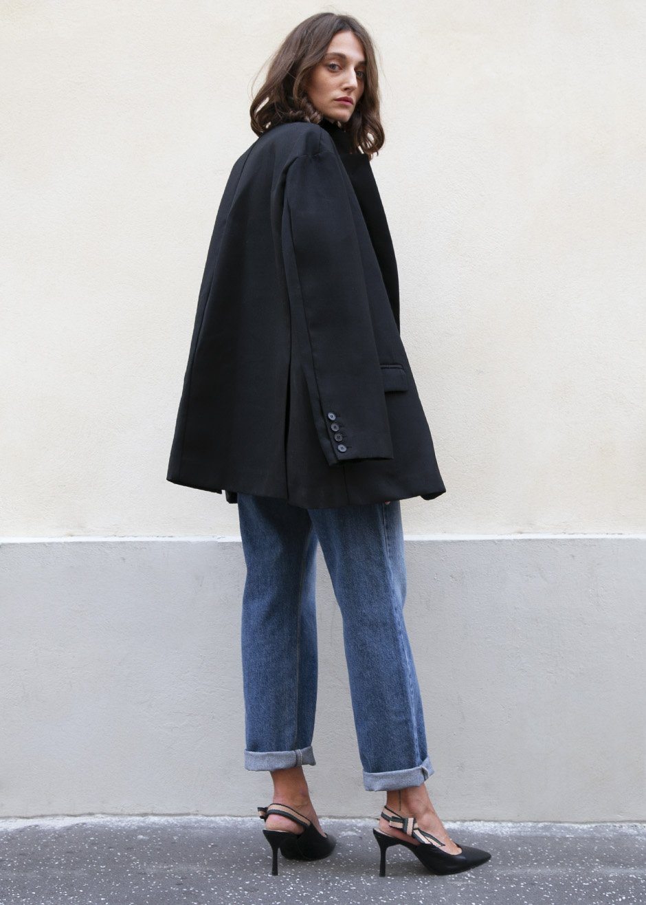 Black Oversized Boyfriend's Blazer Blazer Blossom – view 5 of 9