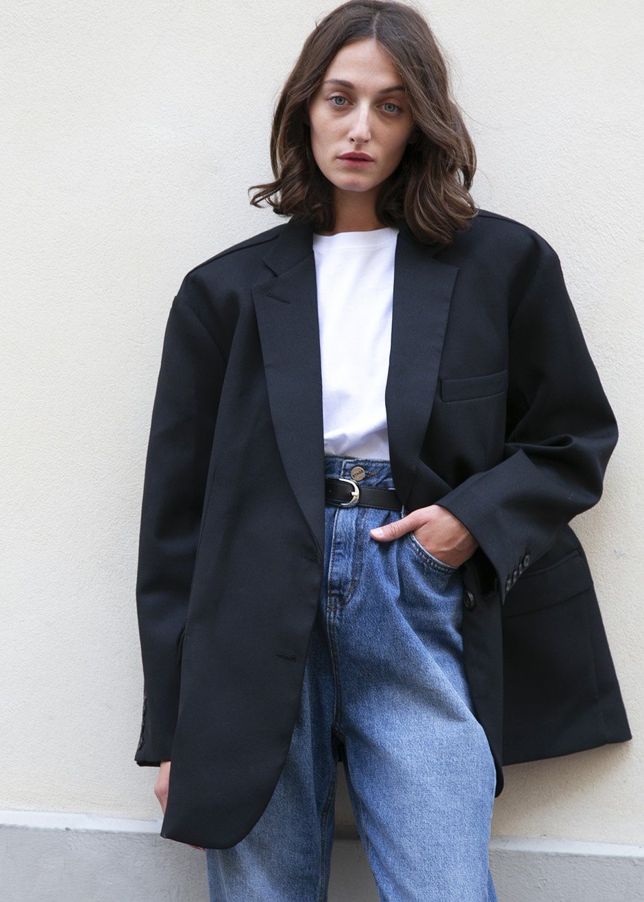 Black Oversized Boyfriend's Blazer Blazer Blossom – view 1 of 9