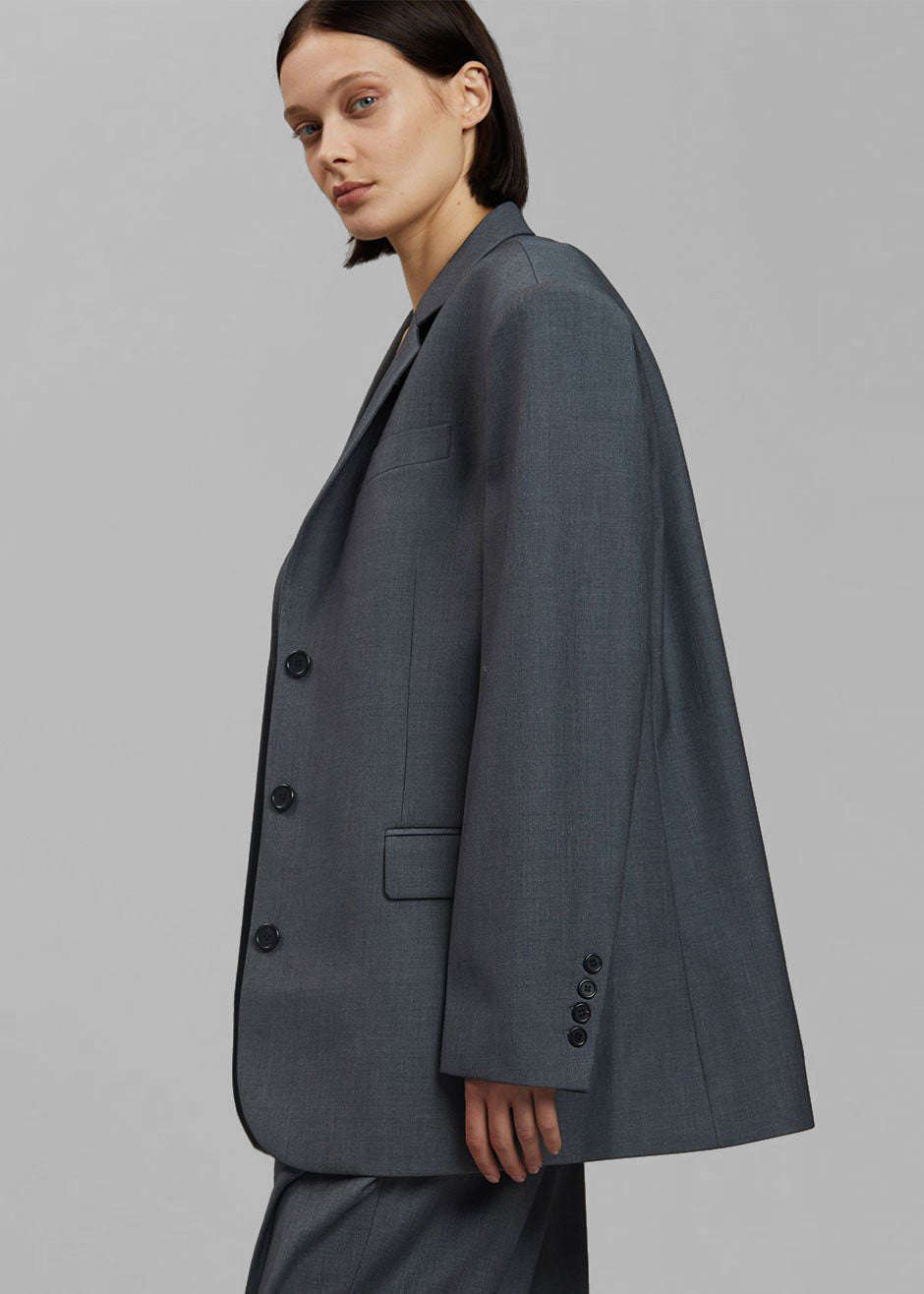Gelso Oversized Blazer - Dark Grey Melange – view 11 of 14