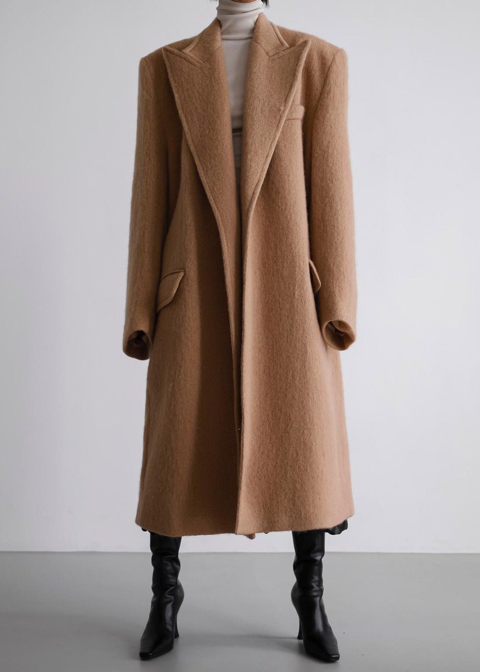 John Oversized Coat - Camel Coat Nickishop – view 9 of 17