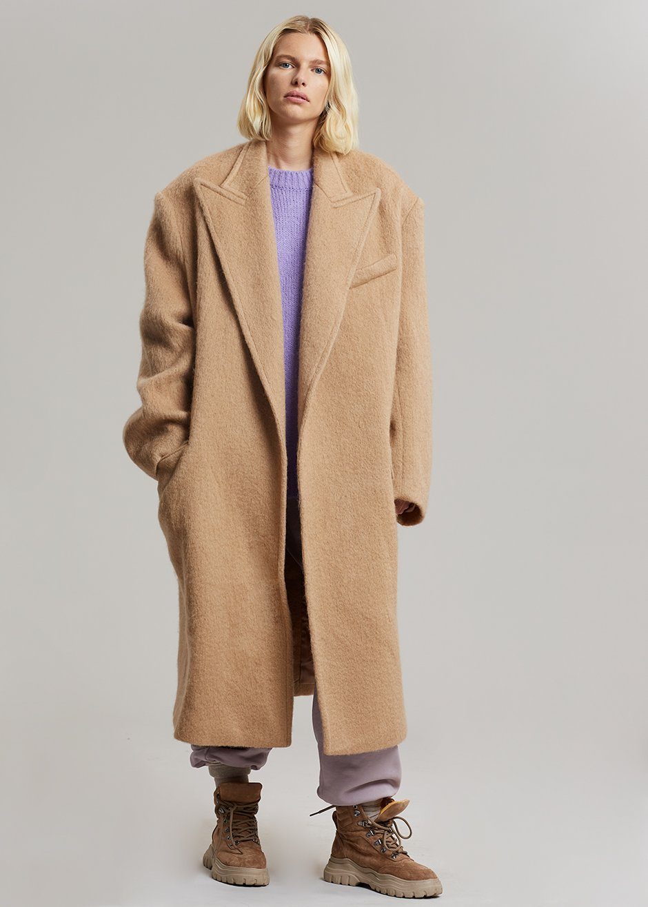 John Oversized Coat - Camel Coat Nickishop – view 7 of 17