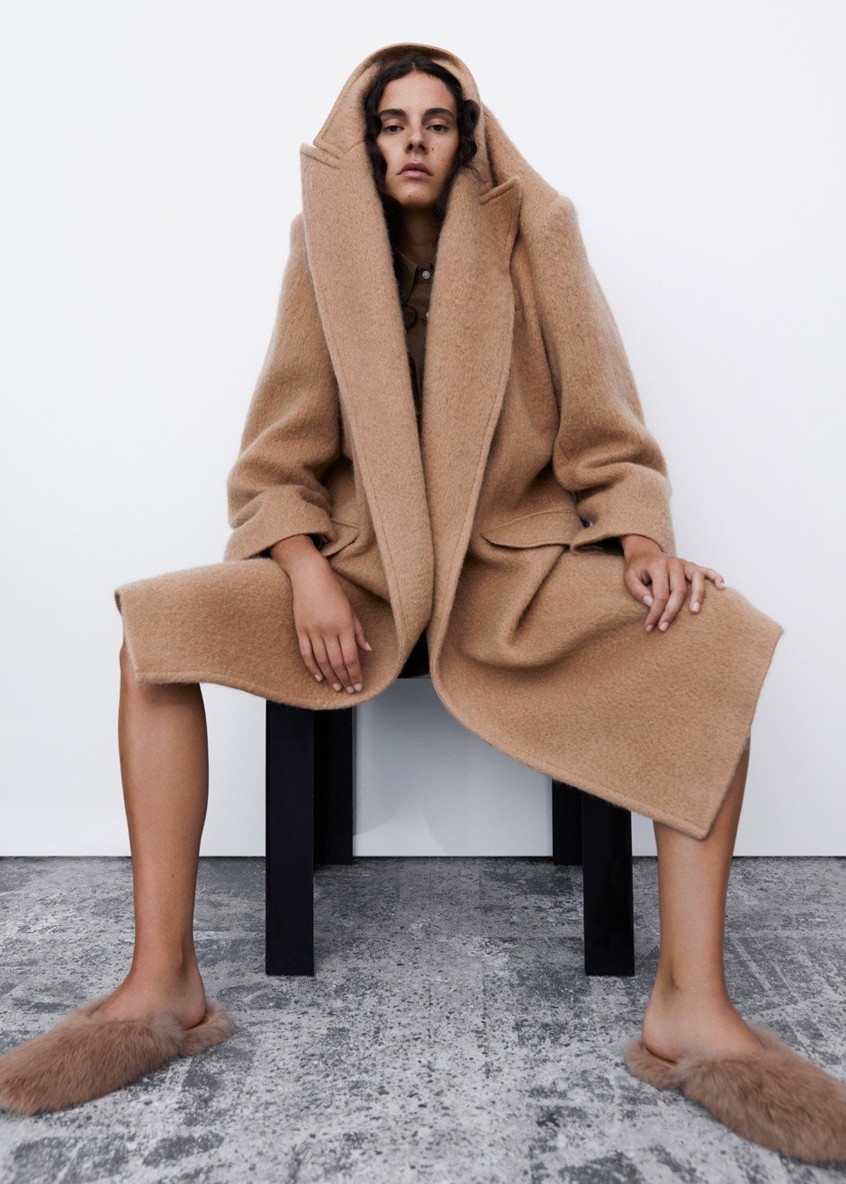 John Oversized Coat - Camel Coat Nickishop – view 3 of 17