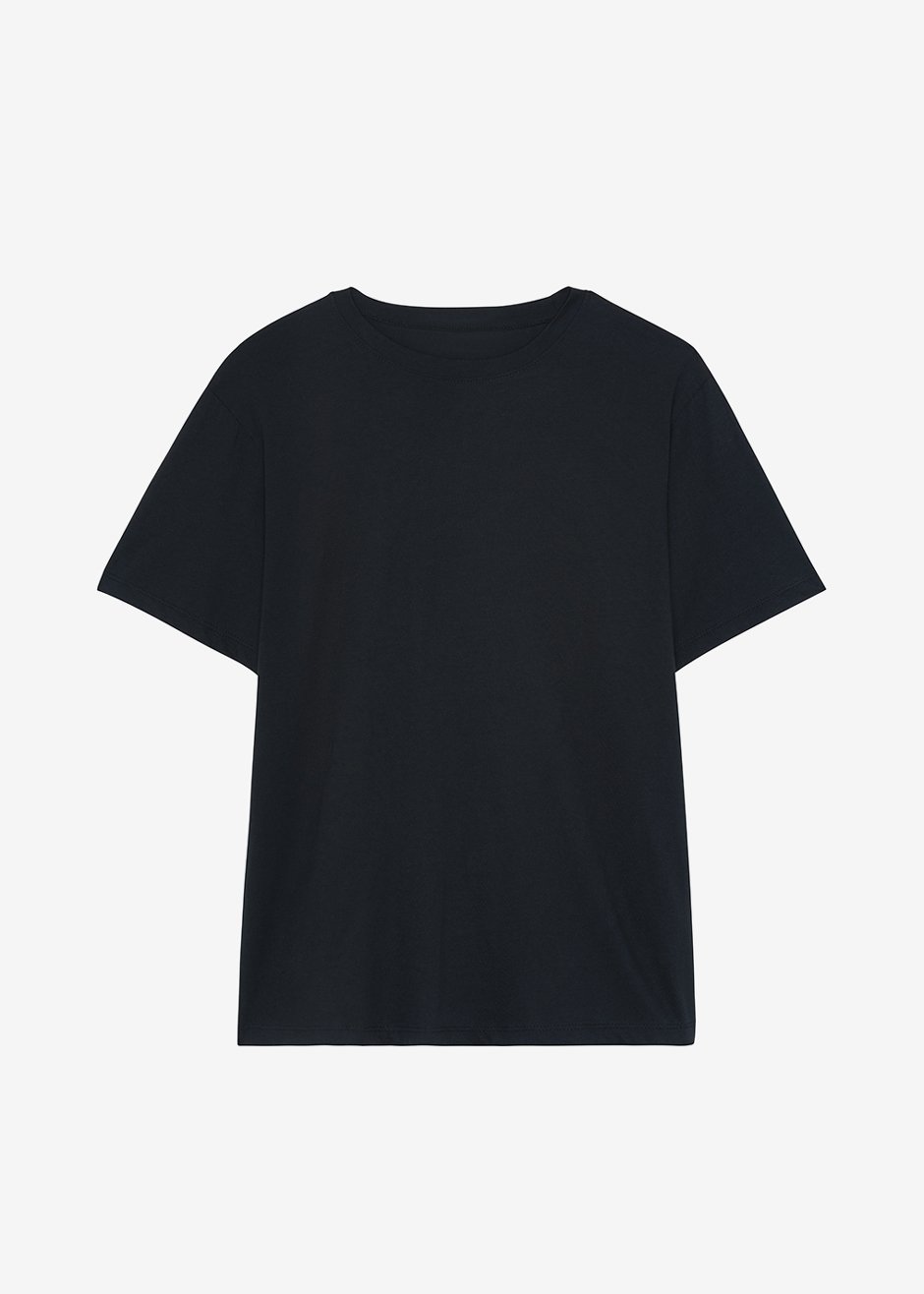 Lilou Simple Tee - Black top Nickishop – view 6 of 6