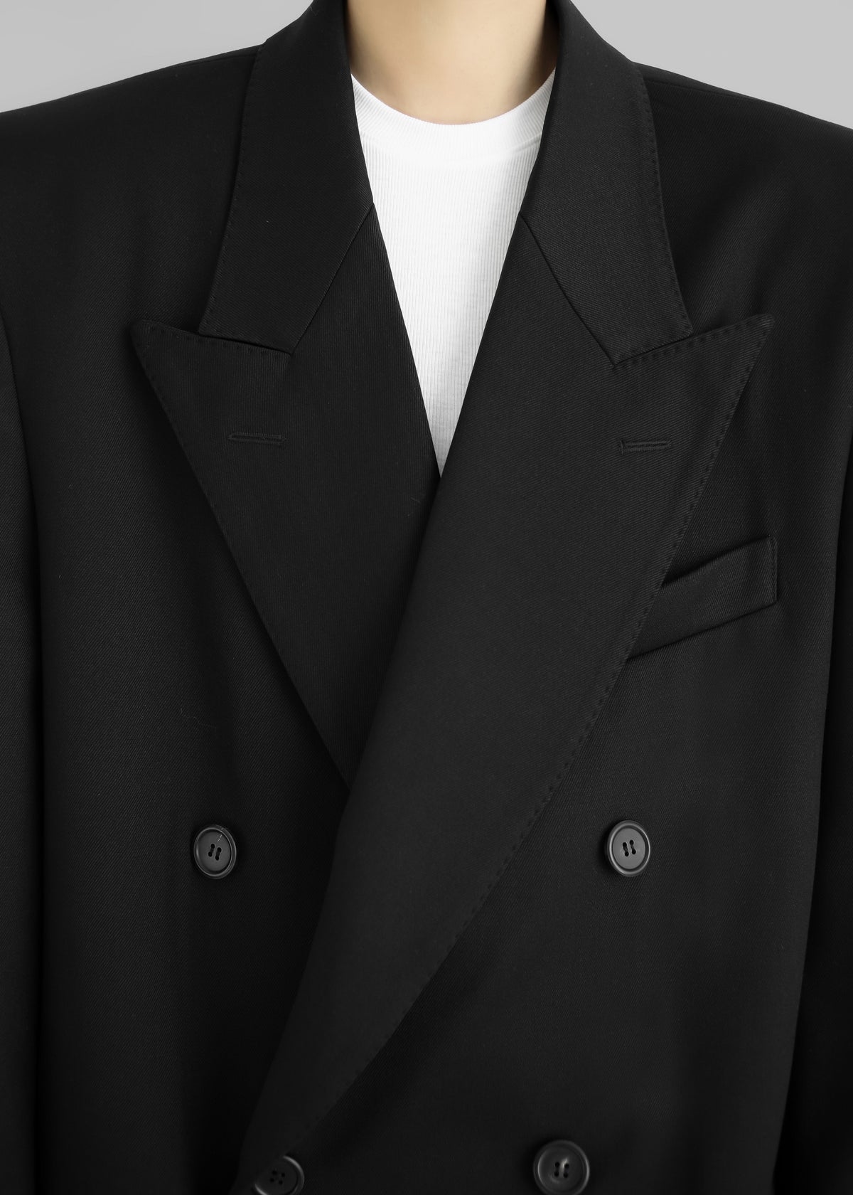 London Double Breasted Coat - Black – view 7 of 13