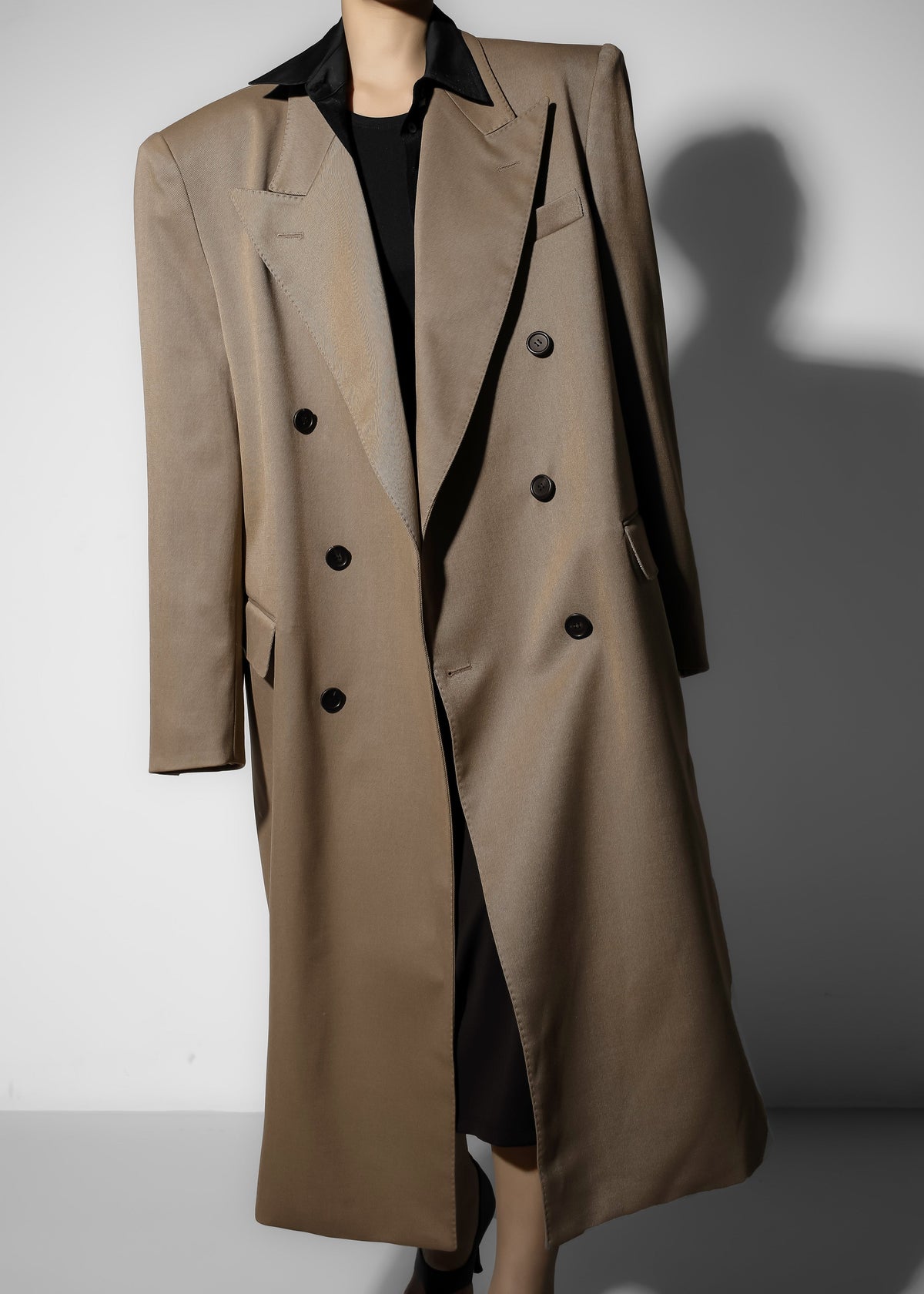 London Double Breasted Coat - Taupe – view 11 of 12