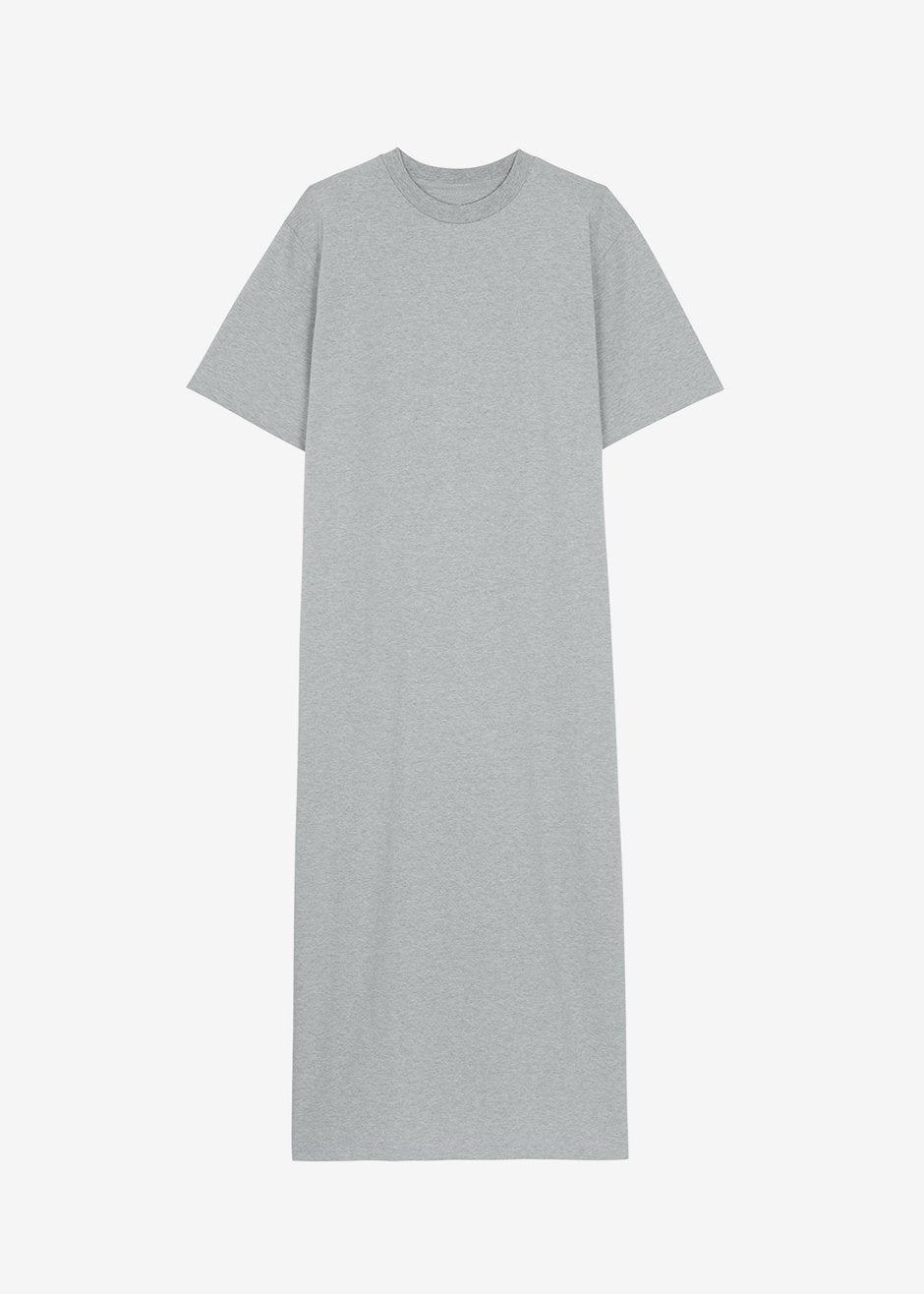 Lou Oversized Tee Dress - Heather Grey Dress Nickishop – view 7 of 7