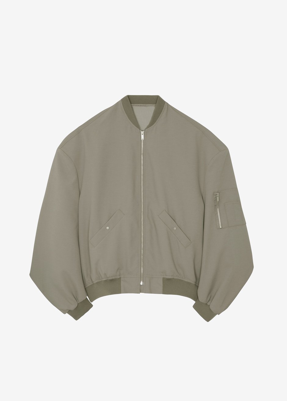 Lumi Bomber Jacket - Dark Olive – view 12 of 12