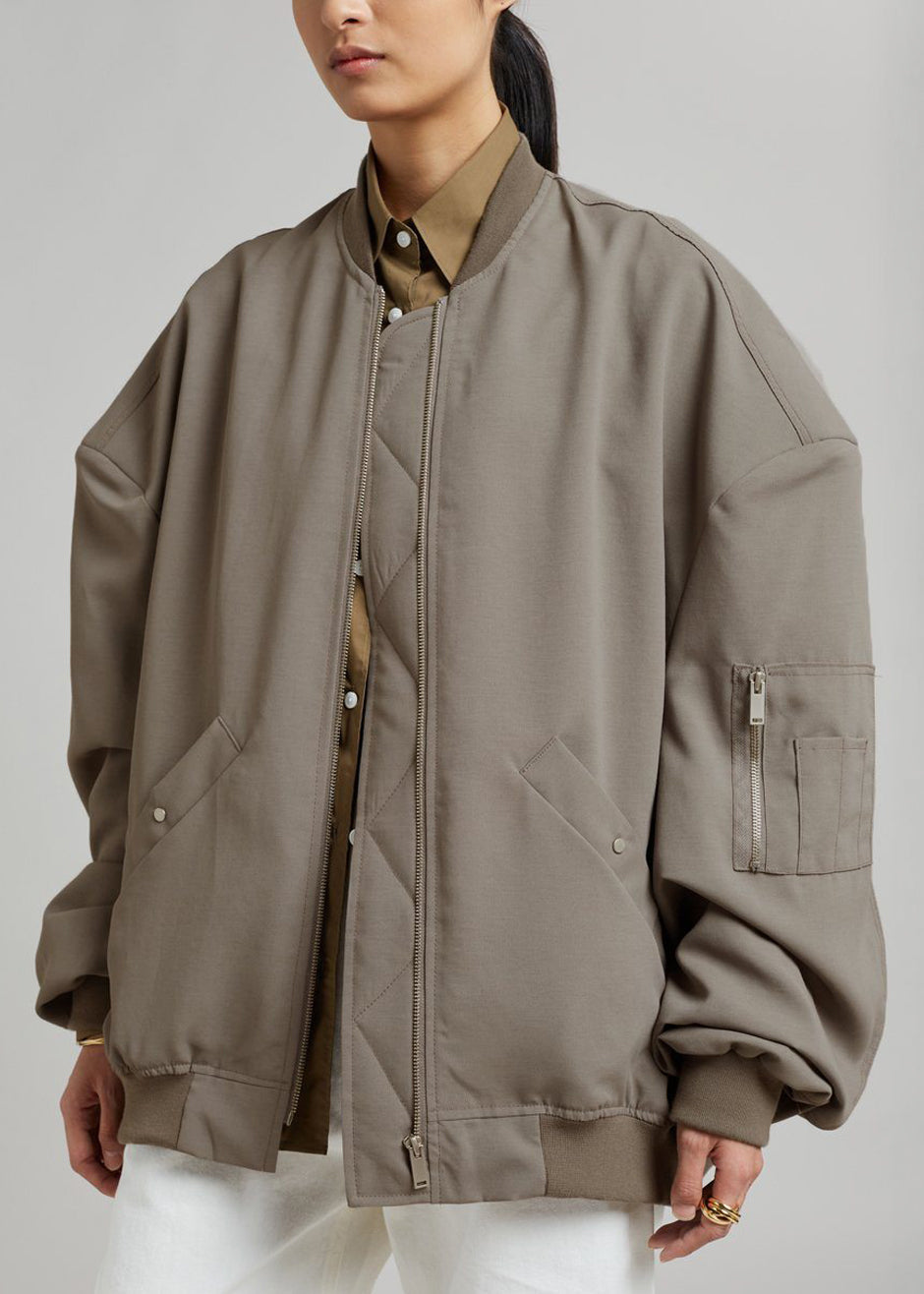Lumi Bomber Jacket - Dark Olive – view 3 of 12